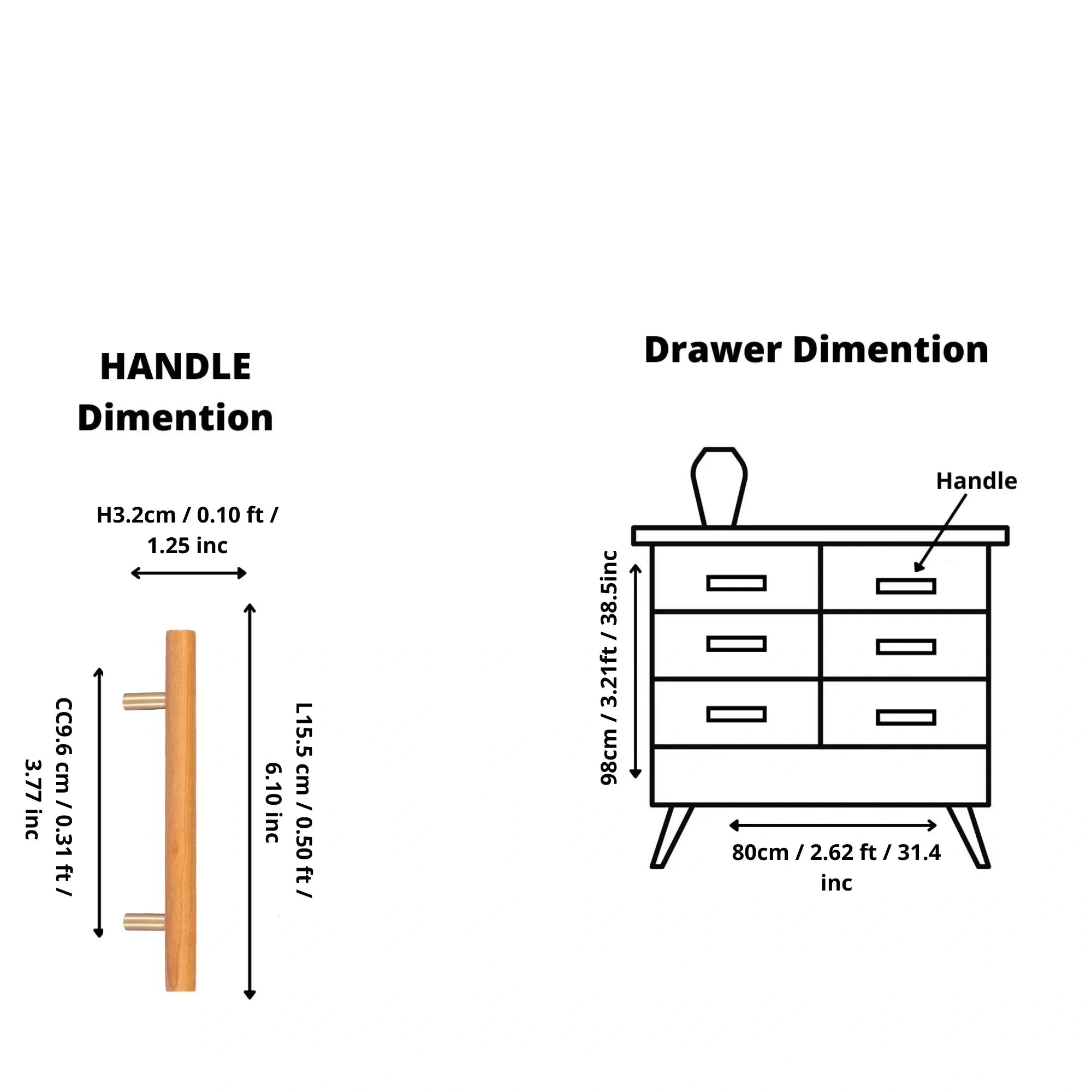 Modern wooden handle in brushed beech finish, perfect for cupboard handles, wood handle and cabinet handle. Mantara Alder Handle W-0023