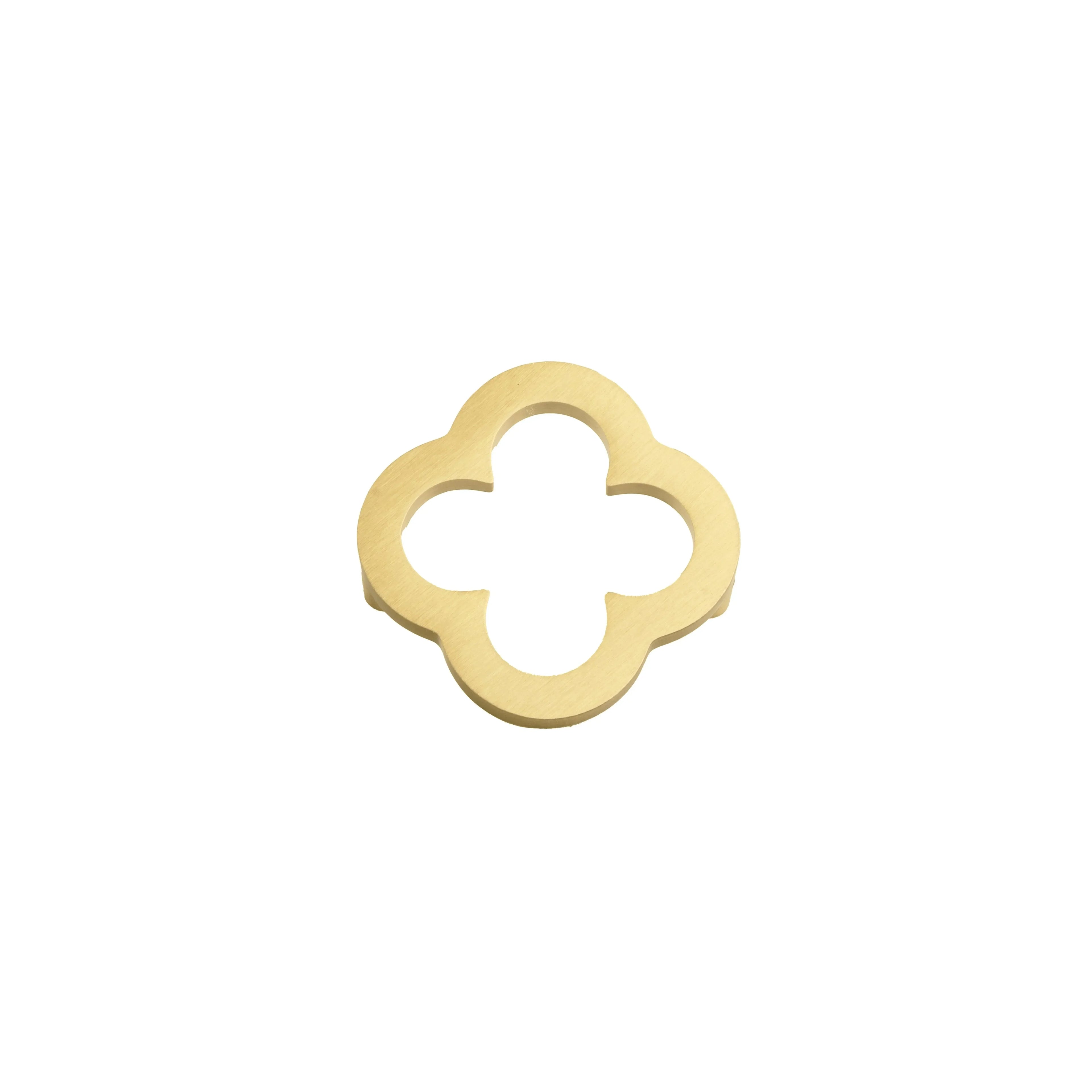 Buy kitchen cabinet knob-Modern brushed brass cabinet knob in gold for kitchen drawers and furniture by Mantara, B-0021.