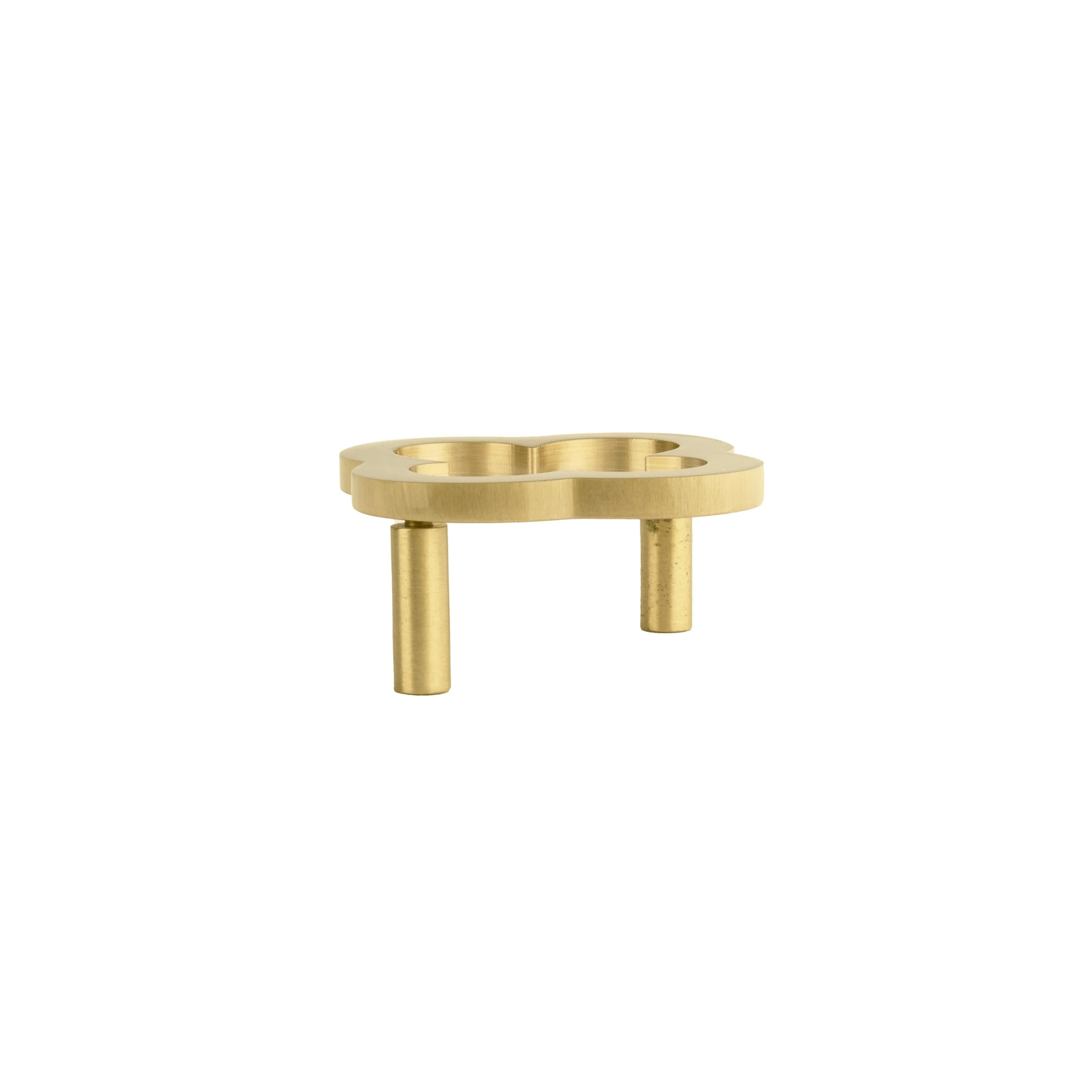 Buy kitchen cabinet knob-Modern brushed brass cabinet knob in gold for kitchen drawers and furniture by Mantara, B-0021.