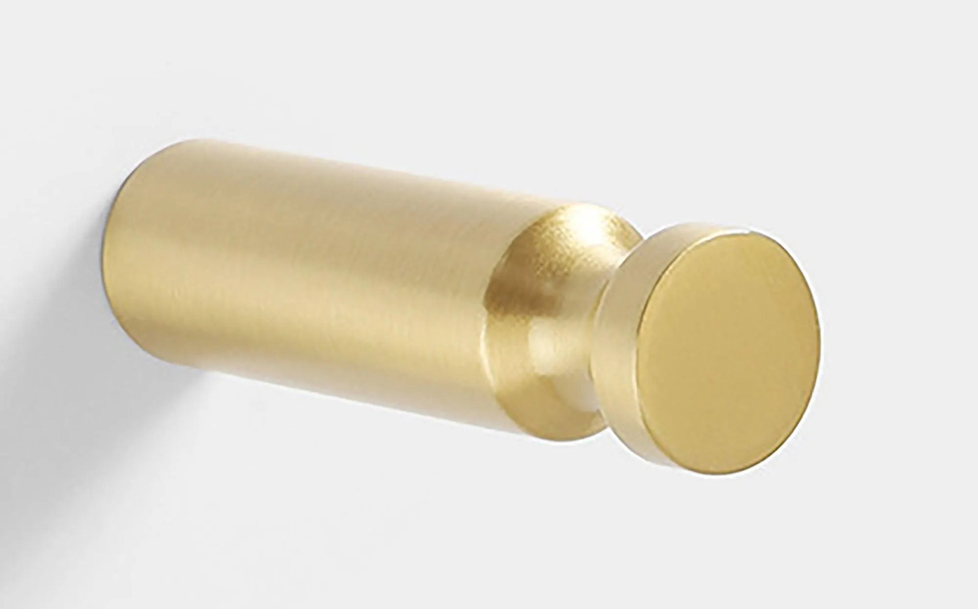 Mantara Amara Hook B-0092 is a modern brushed brass wall hook in gold, ideal for bathrooms, bedrooms, and living areas.