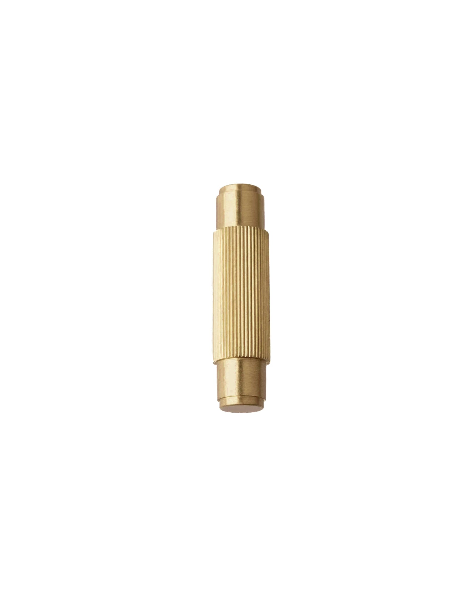 B‑0063 Apollo handle in brushed brass, available in Gold or Silver, length 164 mm with 128 mm center‑to‑center, height 35 mm, thickness 12 mm, stem 7.8 mm, ideal for kitchen cabinets, wardrobes, drawers and bedroom furniture.