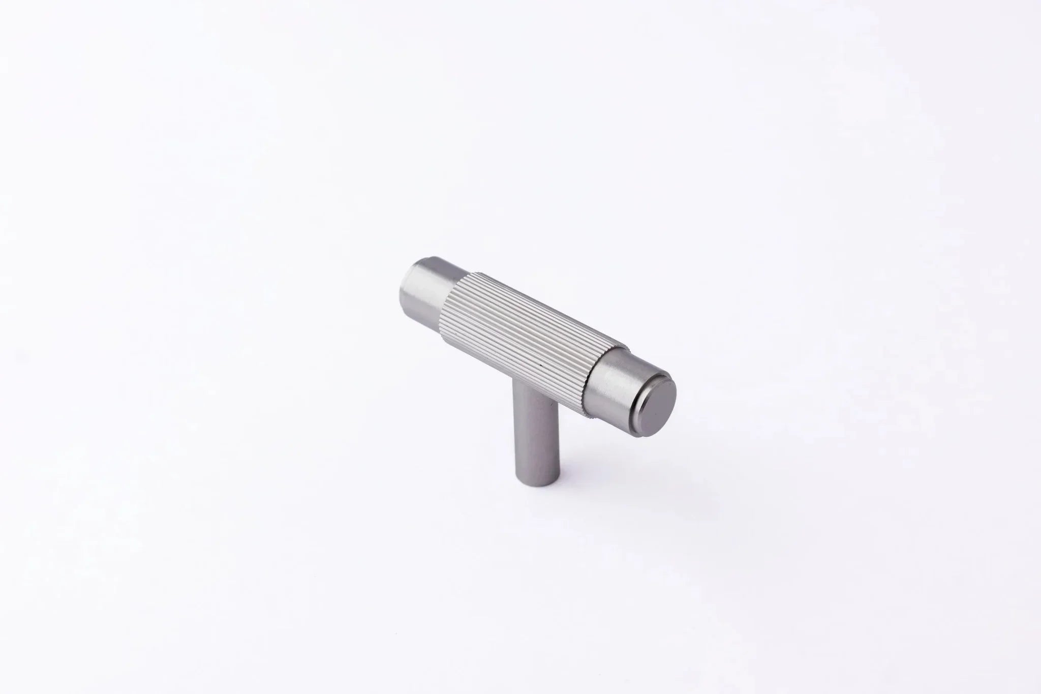 Solid brass and silver cabinet handle in brushed finish by Mantara, model B-0063.cabinet handle, brass handle, wardrobe pull