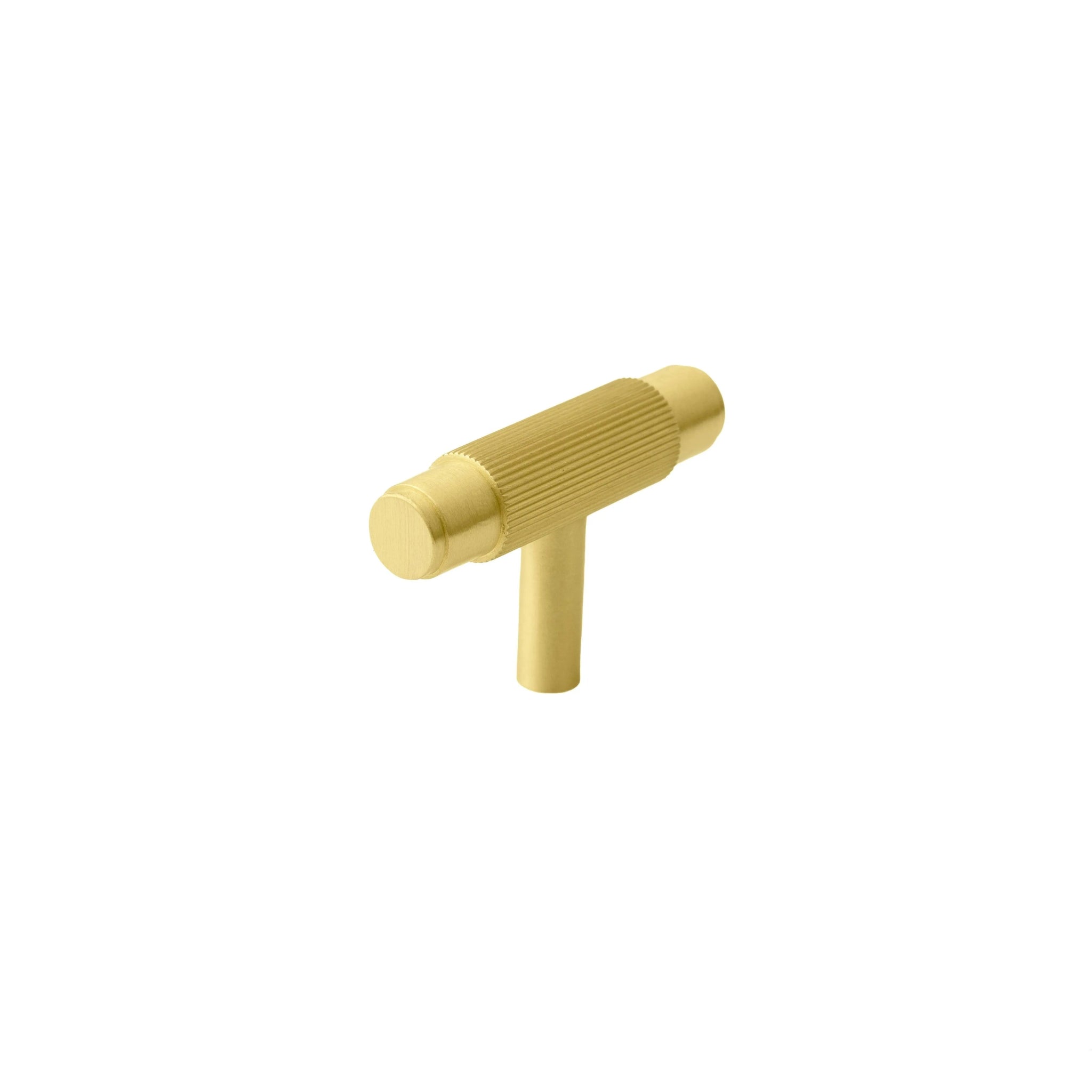 B‑0063 Apollo handle in brushed brass, available in Gold or Silver, length 164 mm with 128 mm center‑to‑center, height 35 mm, thickness 12 mm, stem 7.8 mm, ideal for kitchen cabinets, wardrobes, drawers and bedroom furniture.