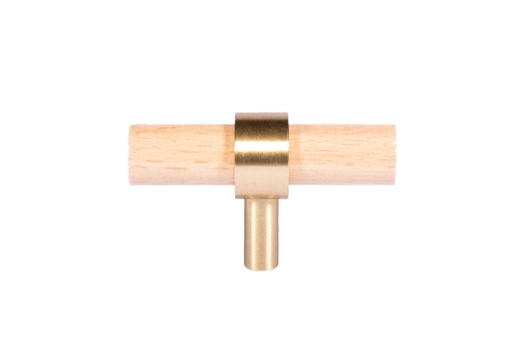 Mantara Aranya Handle W-0053 is a modern beech wood Tbar, ideal for kitchen drawers, dresser drawers.