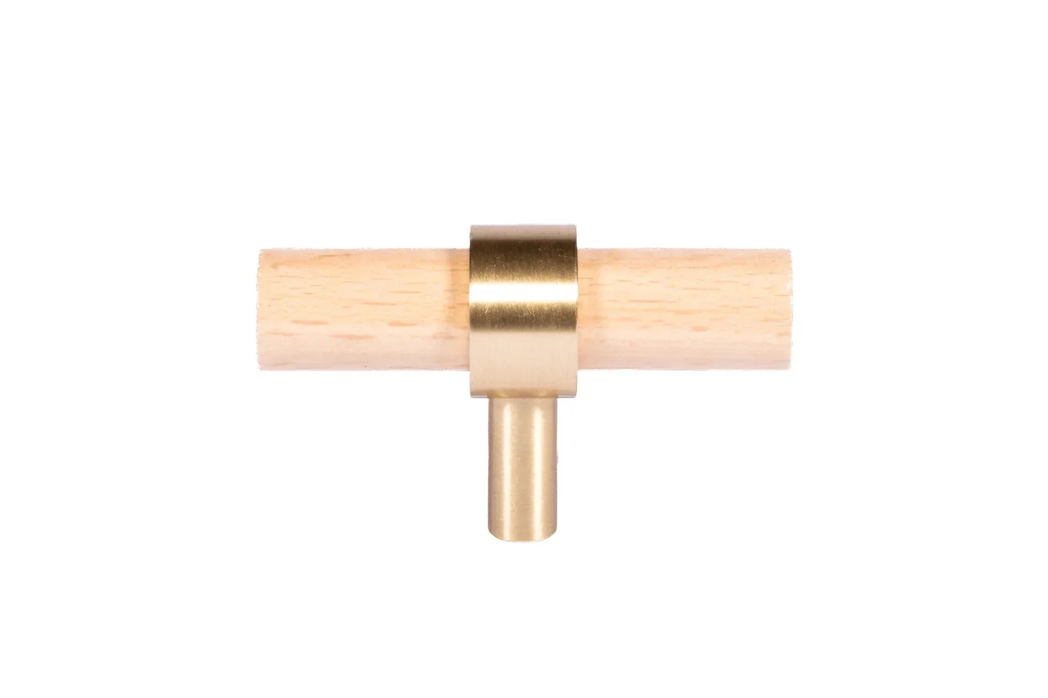 Mantara Aranya Handle W-0053 polished beech wood handle for kitchen and dresser drawers, modern design, pack of 1.