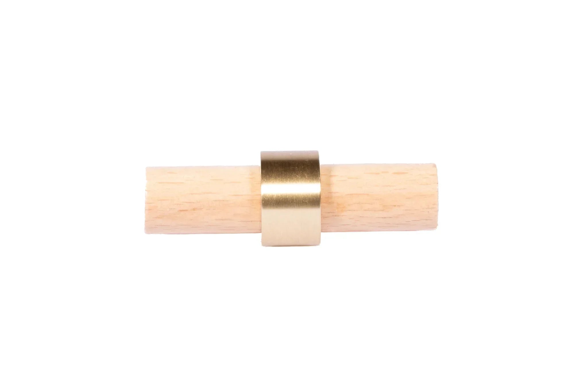 Mantara Aranya Handle W-0053 polished beech wood handle for kitchen and dresser drawers, modern design, pack of 1.
