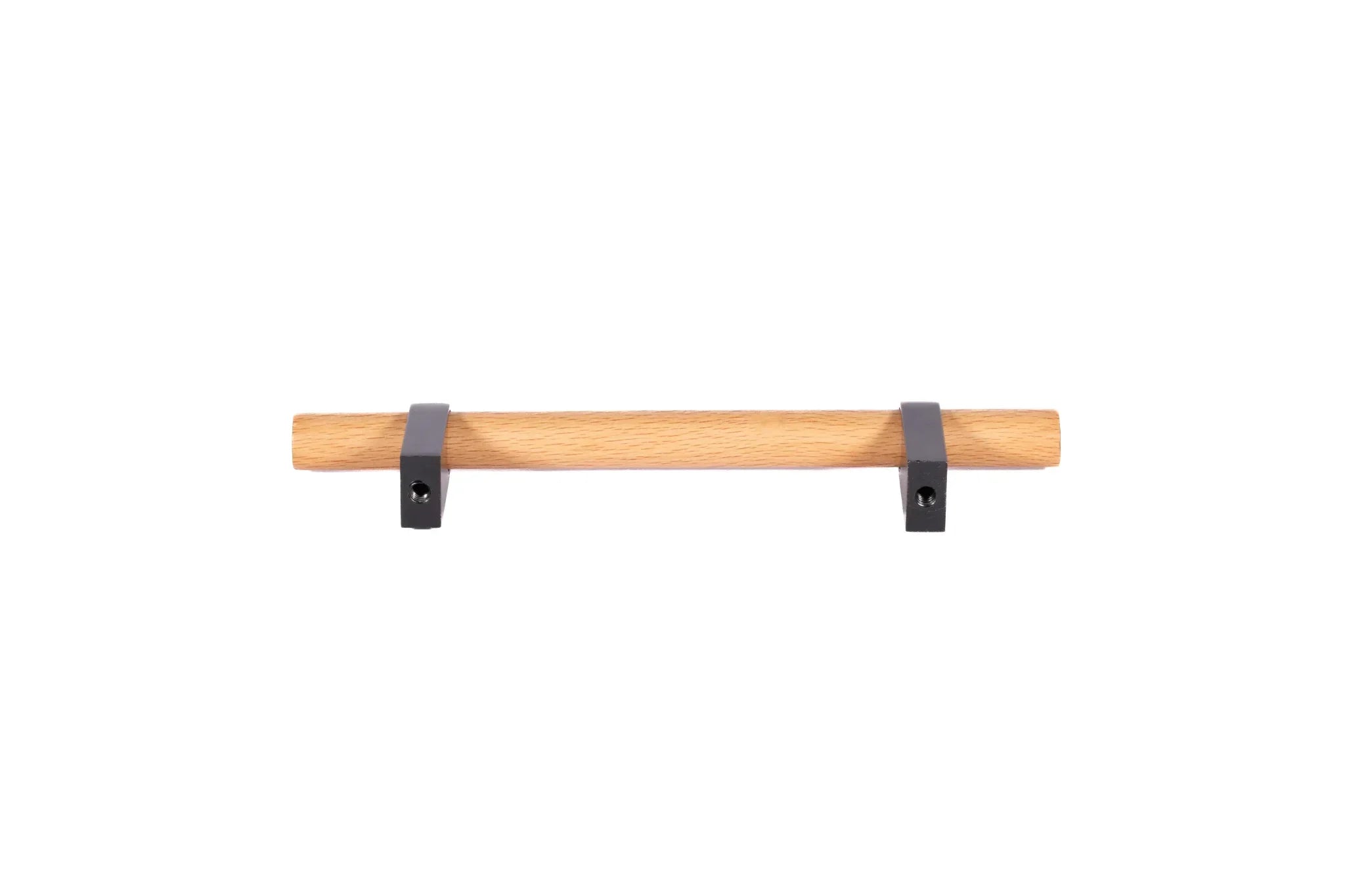 Wood T-bar handle in natural oak finish by Mantara, model W-0034, wood handles, cabinet handle, drawer pull
