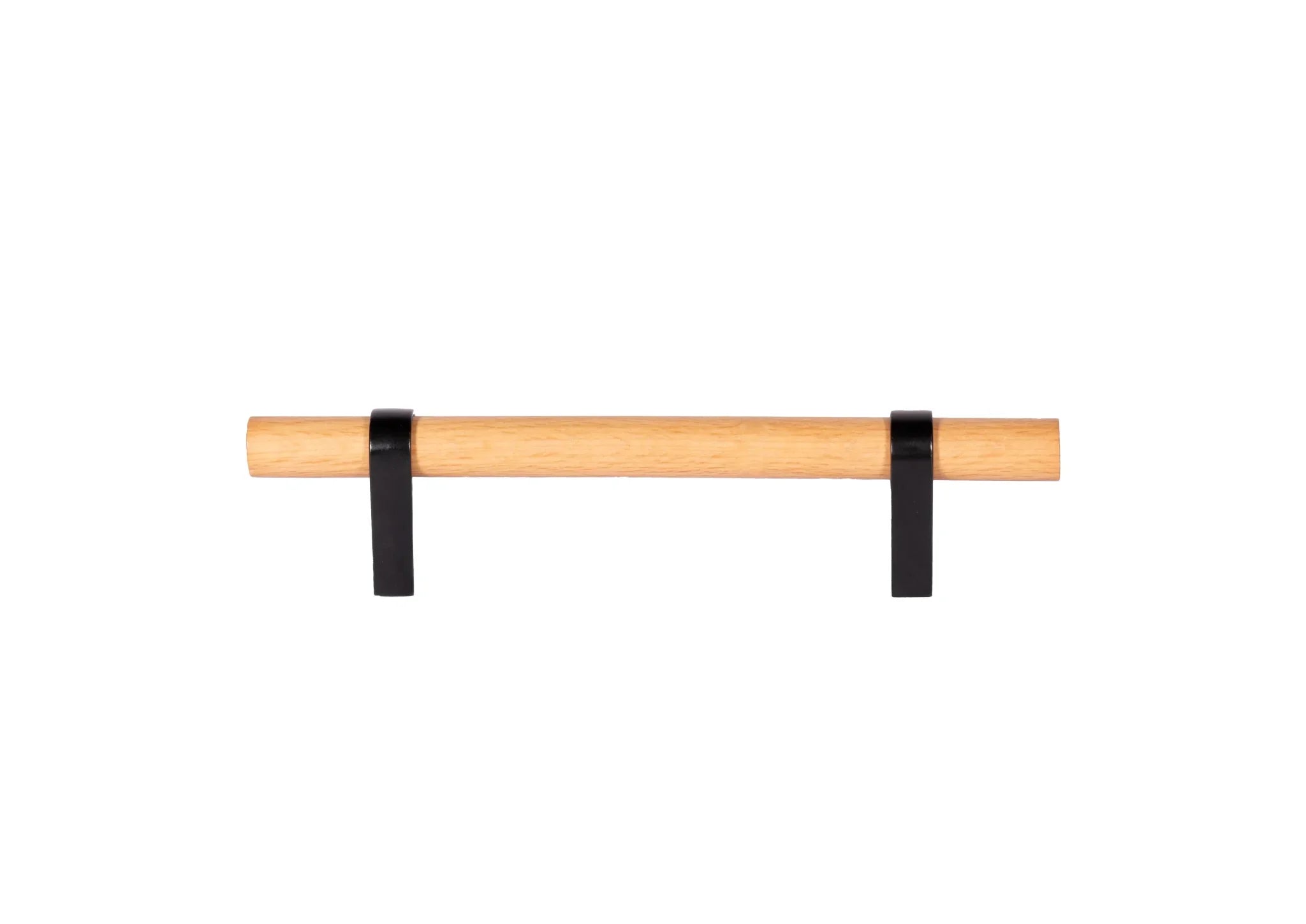 Wood T-bar handle in natural oak finish by Mantara, model W-0034, wood handles, cabinet handle, drawer pull