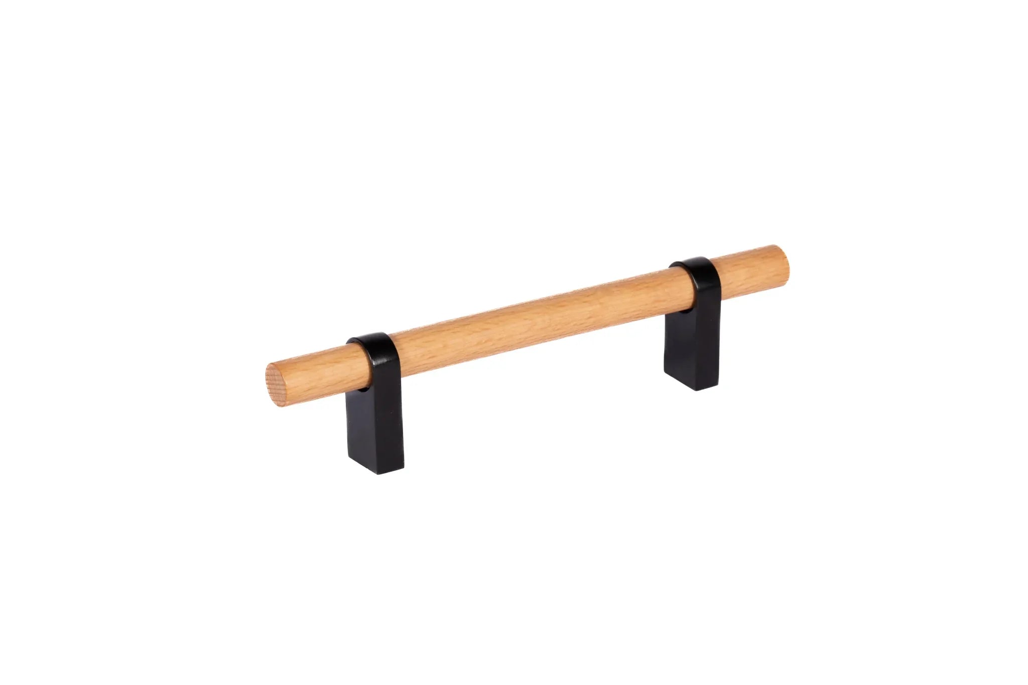 Wood T-bar handle in natural oak finish by Mantara, model W-0034, wood handles, cabinet handle, drawer pull