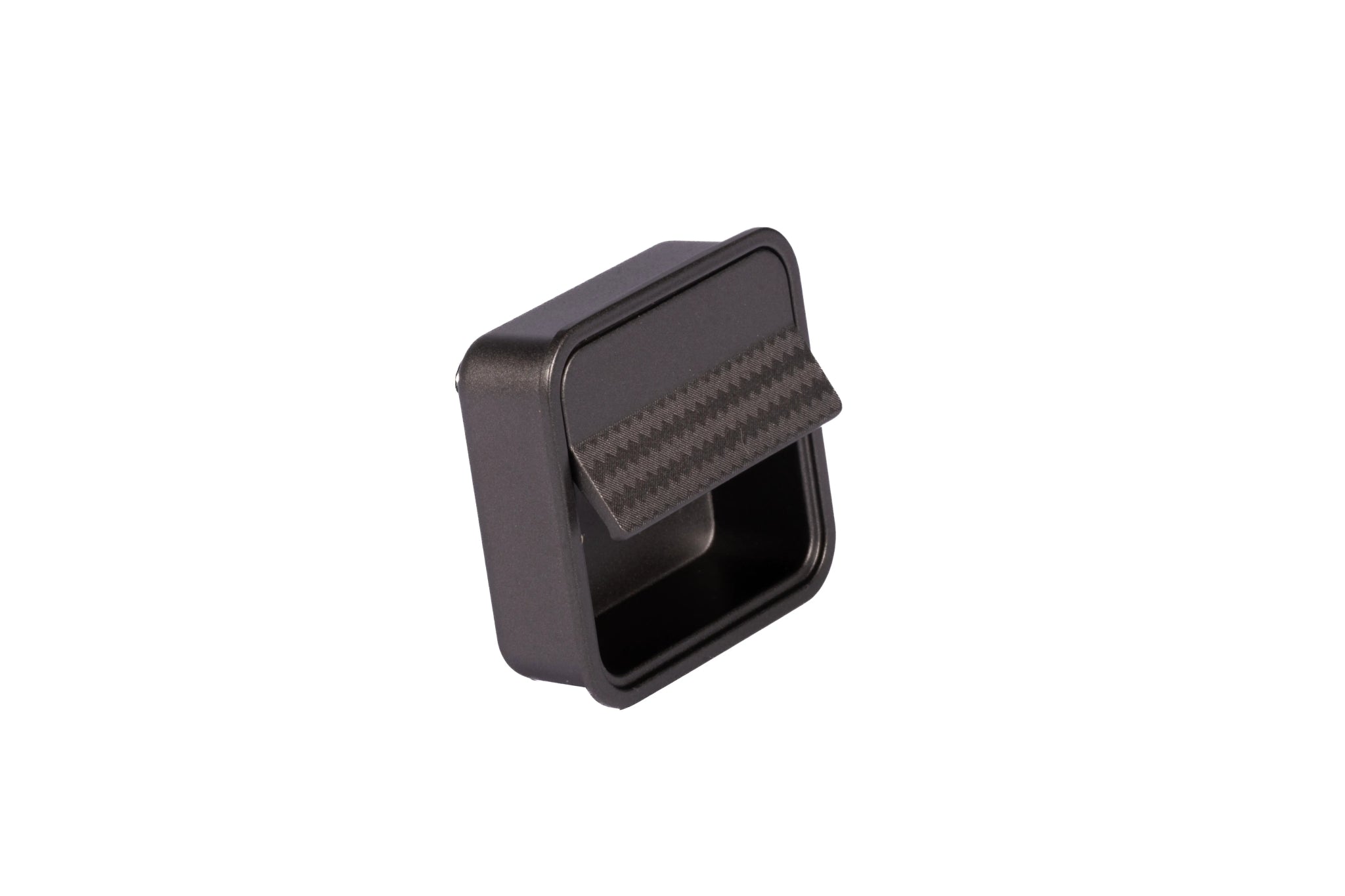 Mantara Arcane Handle Z-0015 is a modern zinc alloy handle in brushed black finish, ideal for kitchen drawers, dresser drawers.