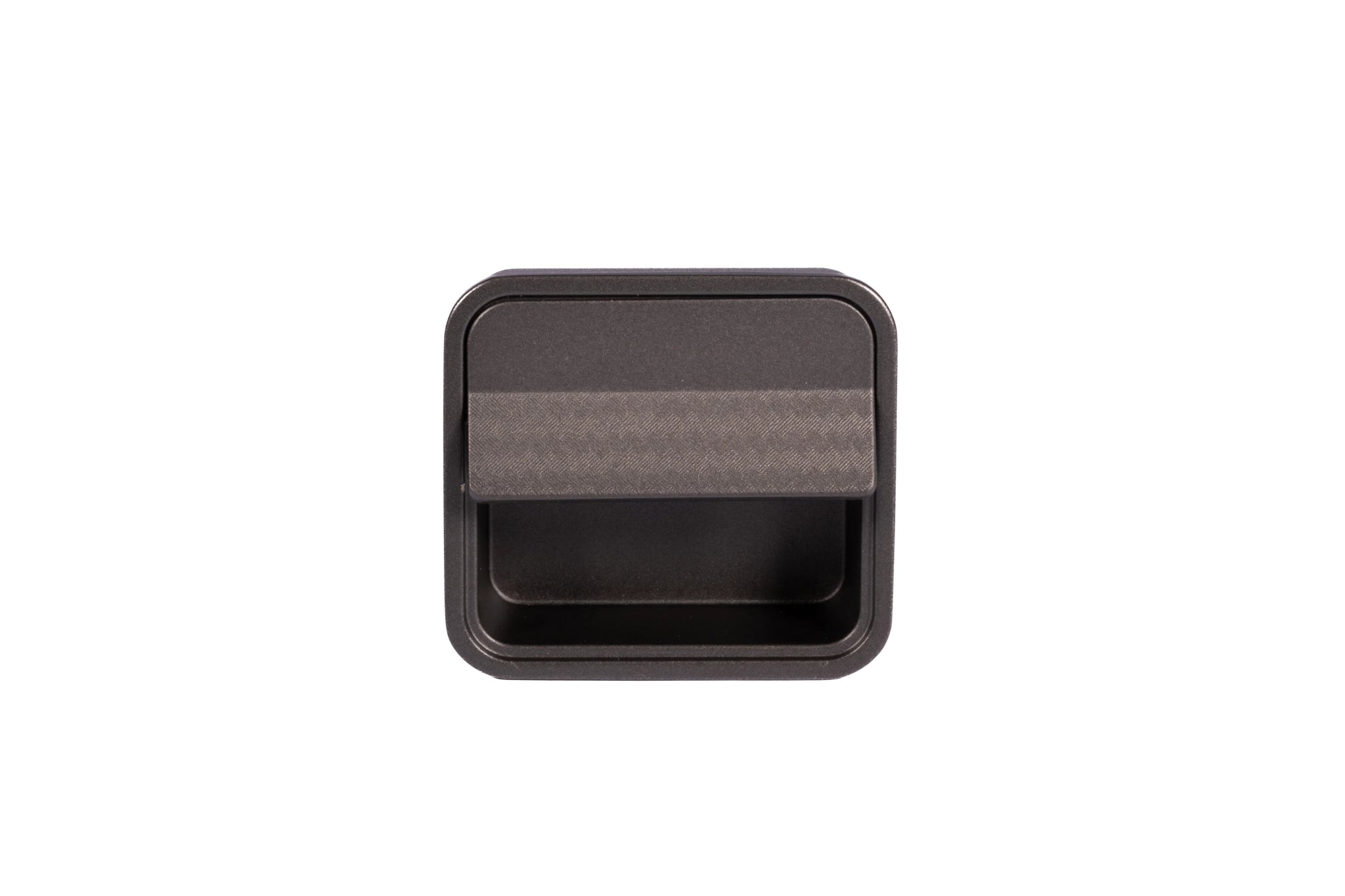 Mantara Arcane Handle Z-0015 is a modern zinc alloy handle in brushed black finish, ideal for kitchen drawers, dresser drawers.