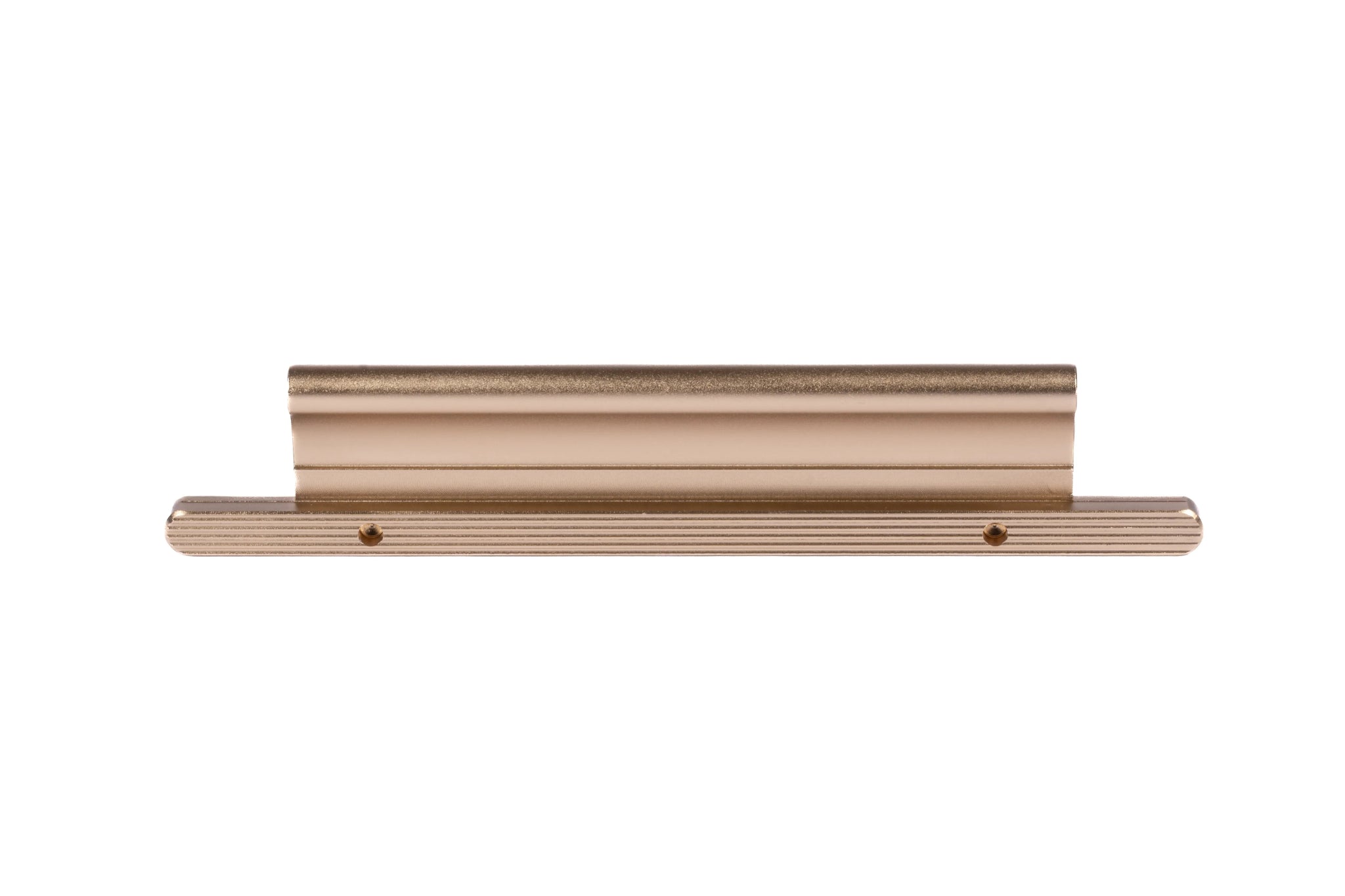 Mantara Ardent Handle Z-0023 is a modern zinc alloy handle in brushed gold finish, ideal for kitchen drawers, dresser drawers.