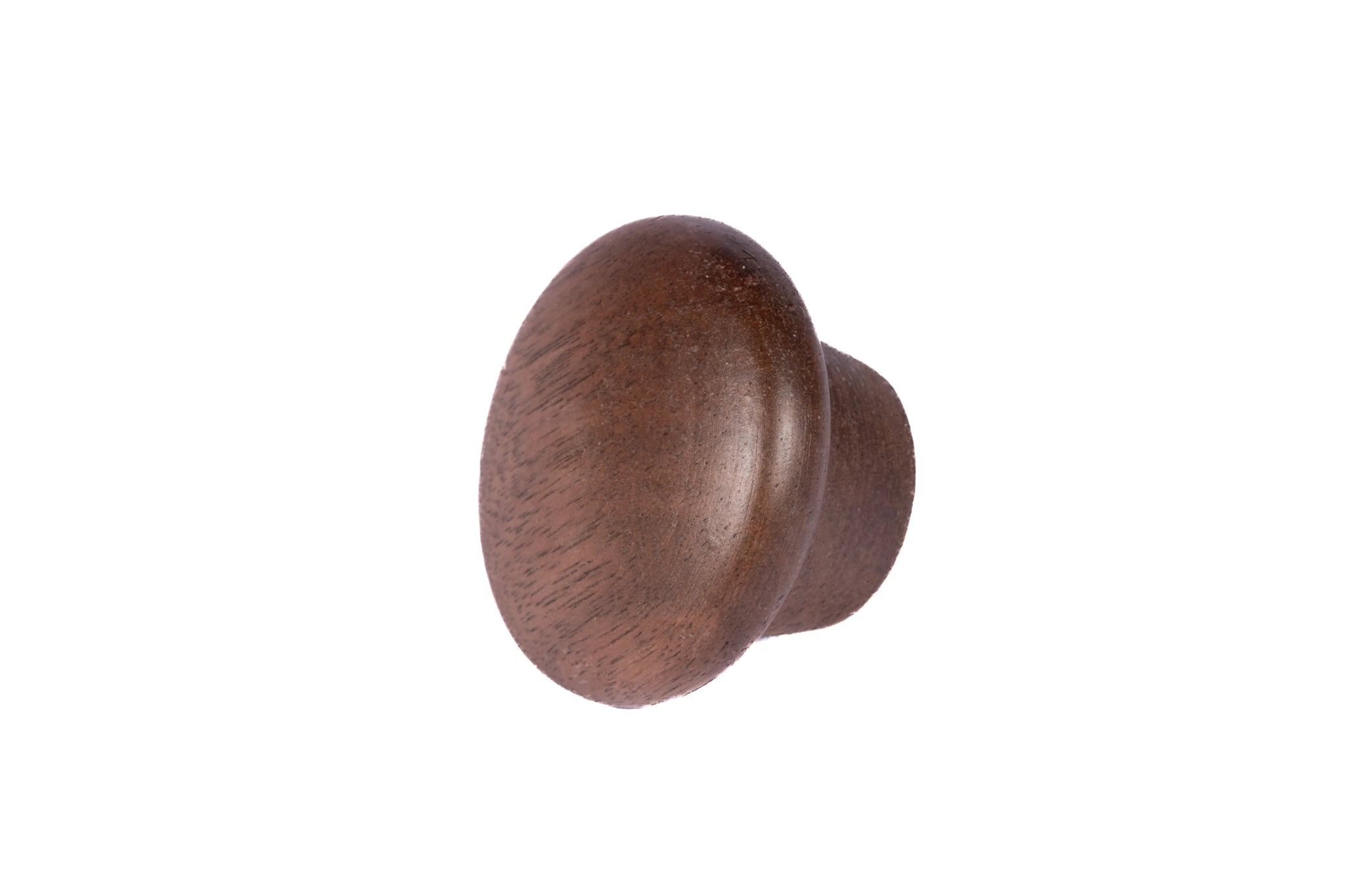Mantara Aspen Knob W-0038 is a modern walnut wooden knob in brushed finish, ideal for kitchen and dresser drawers.