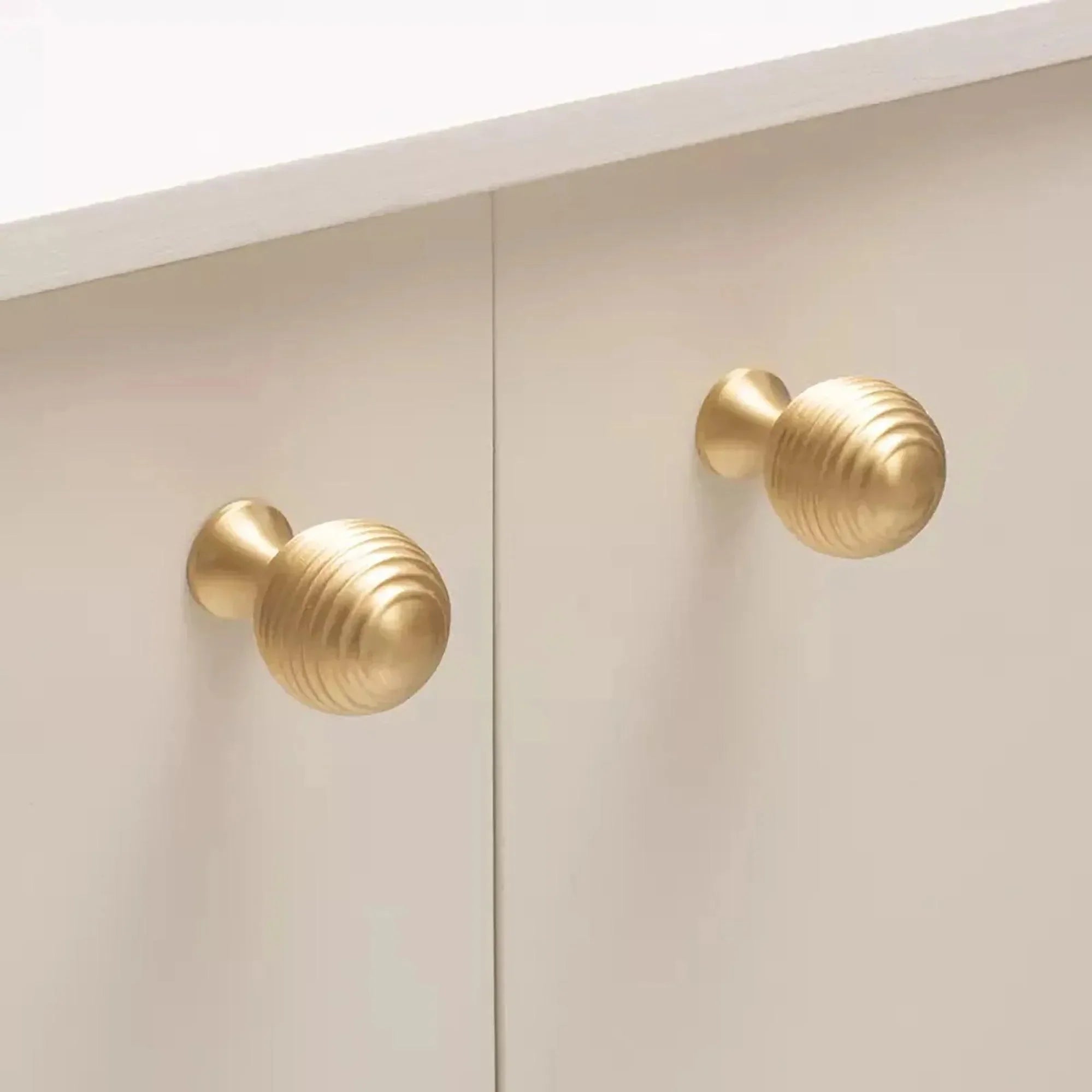 Made from high-grade brass with a brushed finish Brass knob, black knob, luxury hardware knob. Mantara, Astral Knob, B-0002