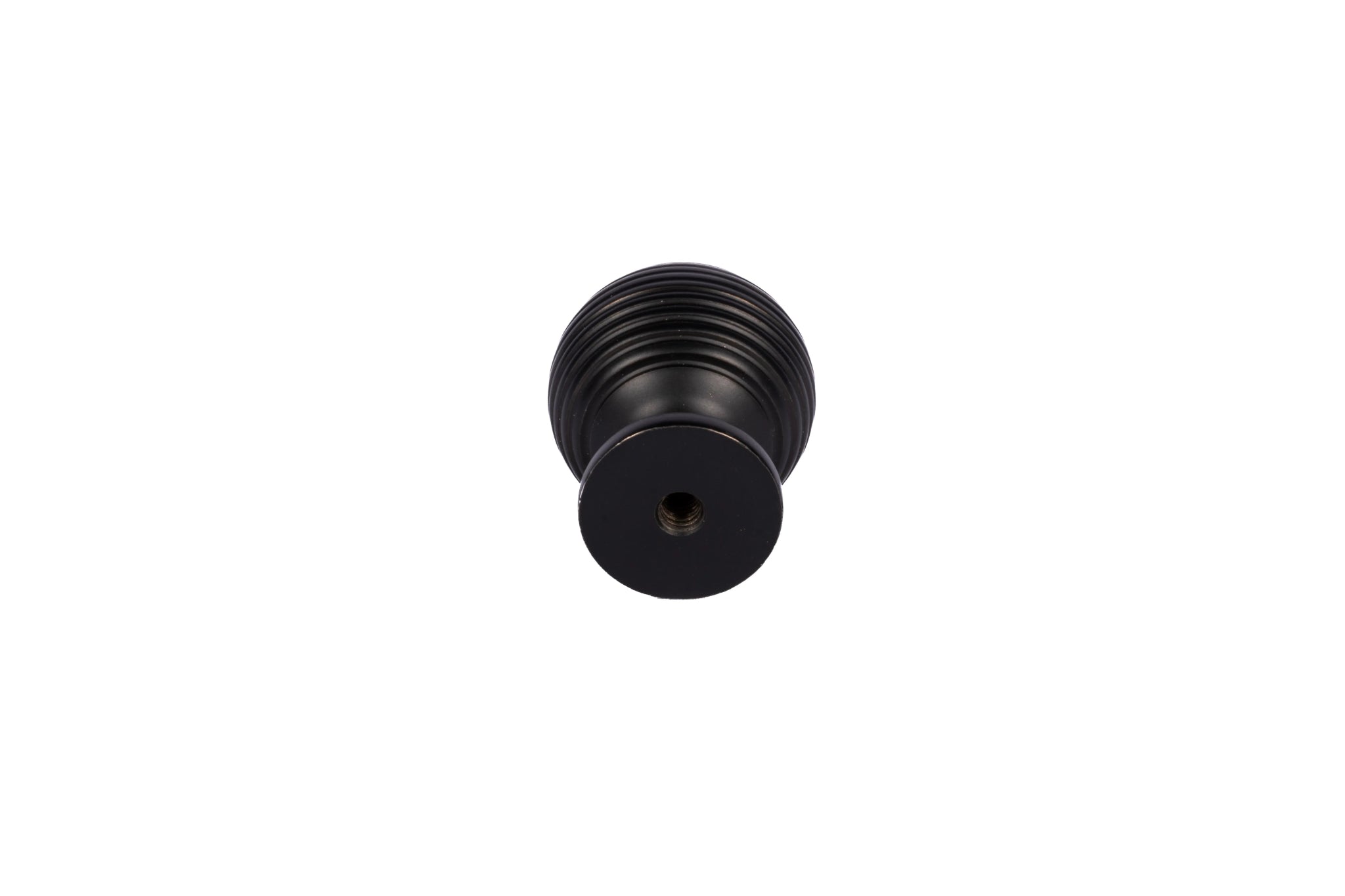 Astral knob B-0002, black brass, Dia25mm, brushed finish, for bedroom & bathroom cabinets by Mantara