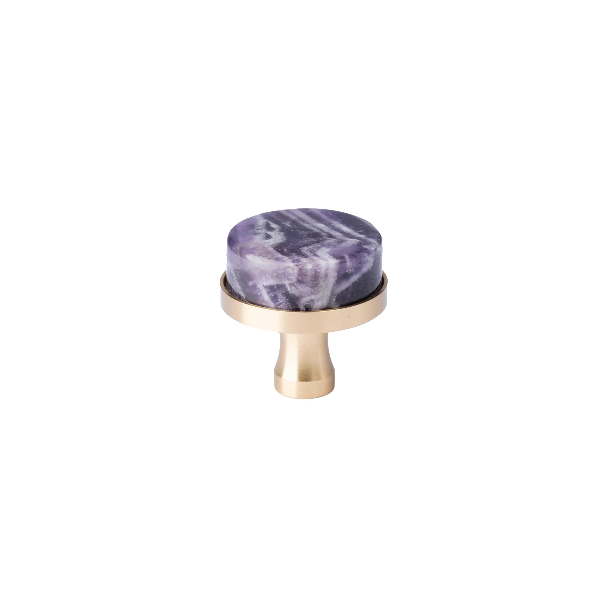 The Mantara C-0003 is a modern crystal knob in purple, ideal for cabinets, drawers & wardrobes.