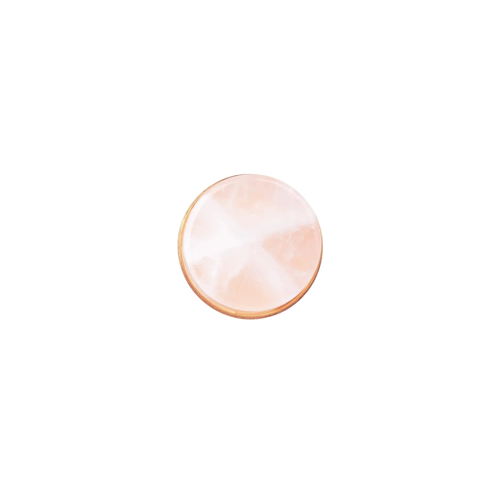 Ceramic round cabinet knob in pink finish by Mantara, model Cloud Knob, Drawer knob with C-0003.