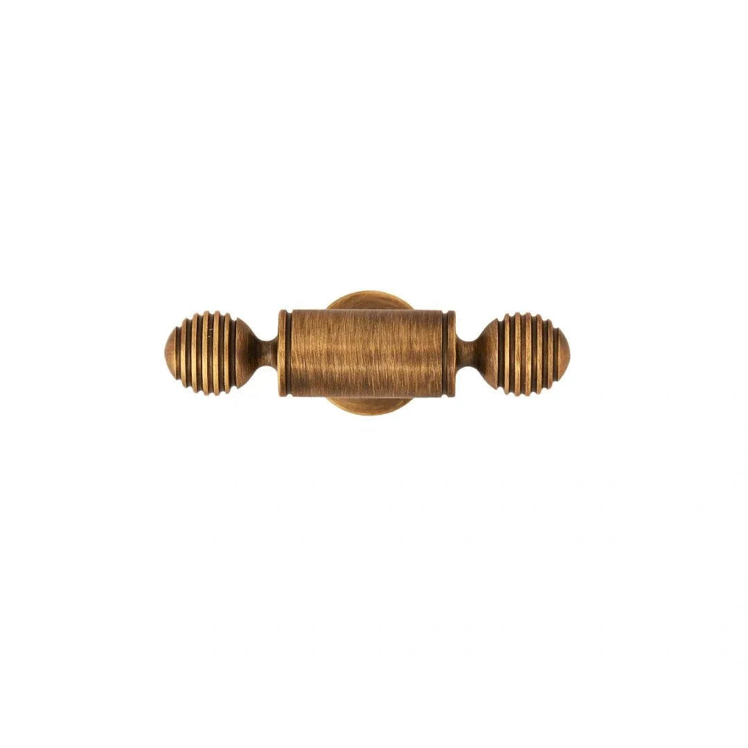 Aureate Handle B-0122 modern brass knob with handle, brushed bronze finish, sizes 55mm–380mm, for kitchen drawers & wardrobe shutters by Mantara