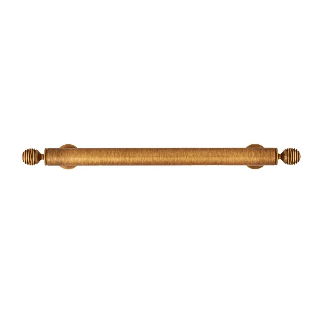 Aureate Handle B-0122 modern brass knob with handle, brushed bronze finish, sizes 55mm–380mm, for kitchen drawers & wardrobe shutters by Mantara