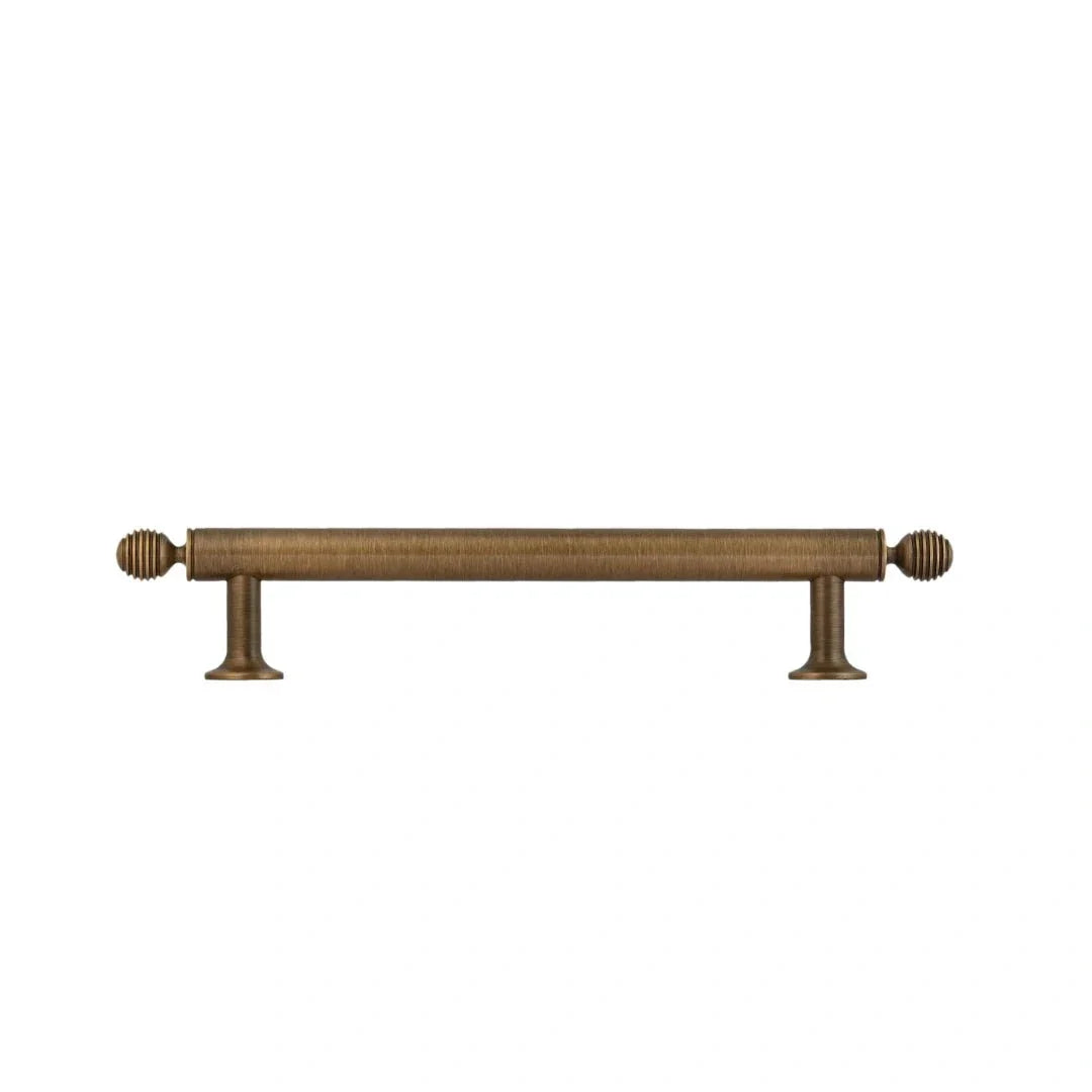Aureate Handle B-0122 modern brass knob with handle, brushed bronze finish, sizes 55mm–380mm, for kitchen drawers & wardrobe shutters by Mantara