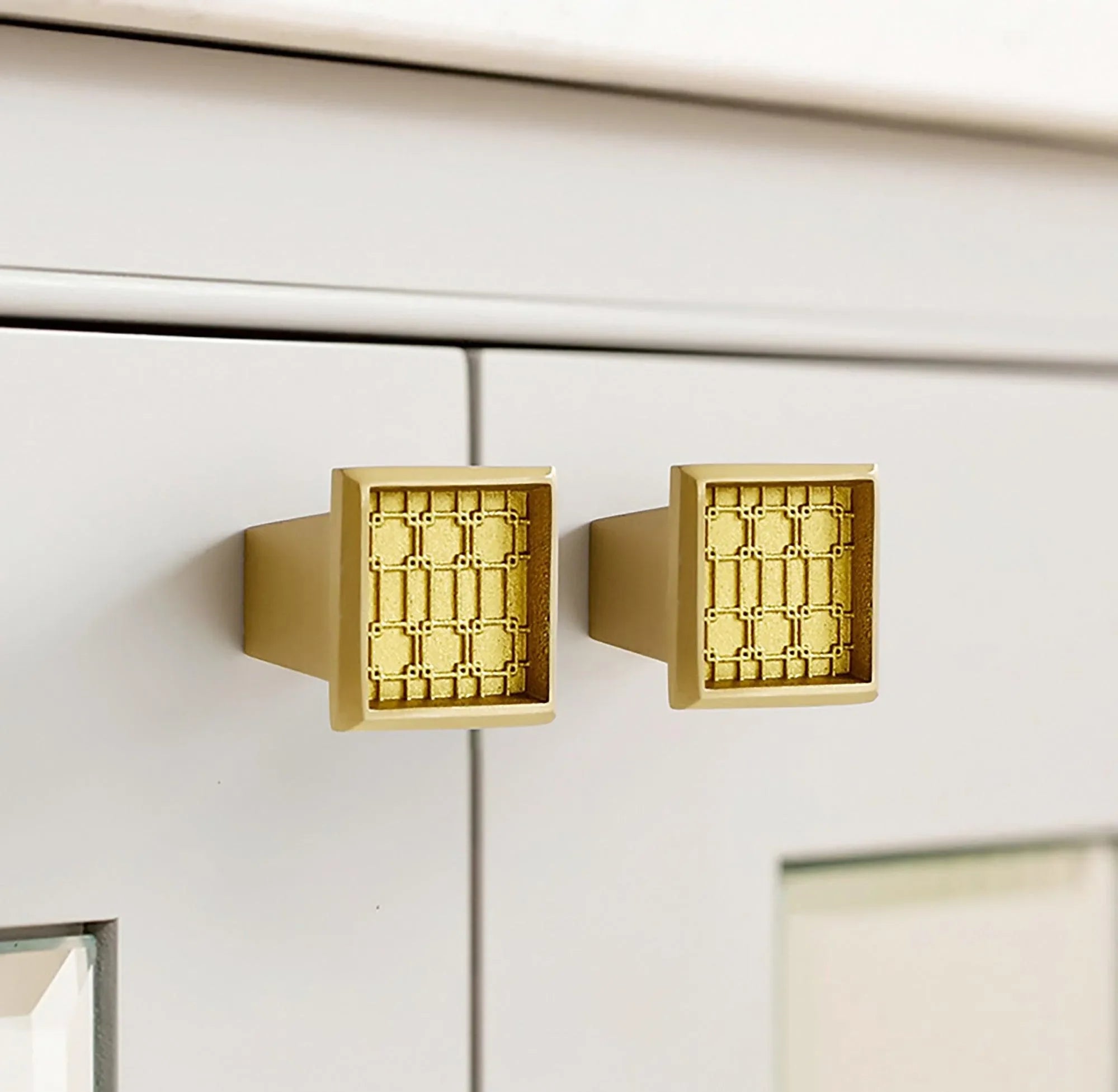 Brass small knob in gold finish by Mantara. ideal as a brass knob or jewel knob. B-0010