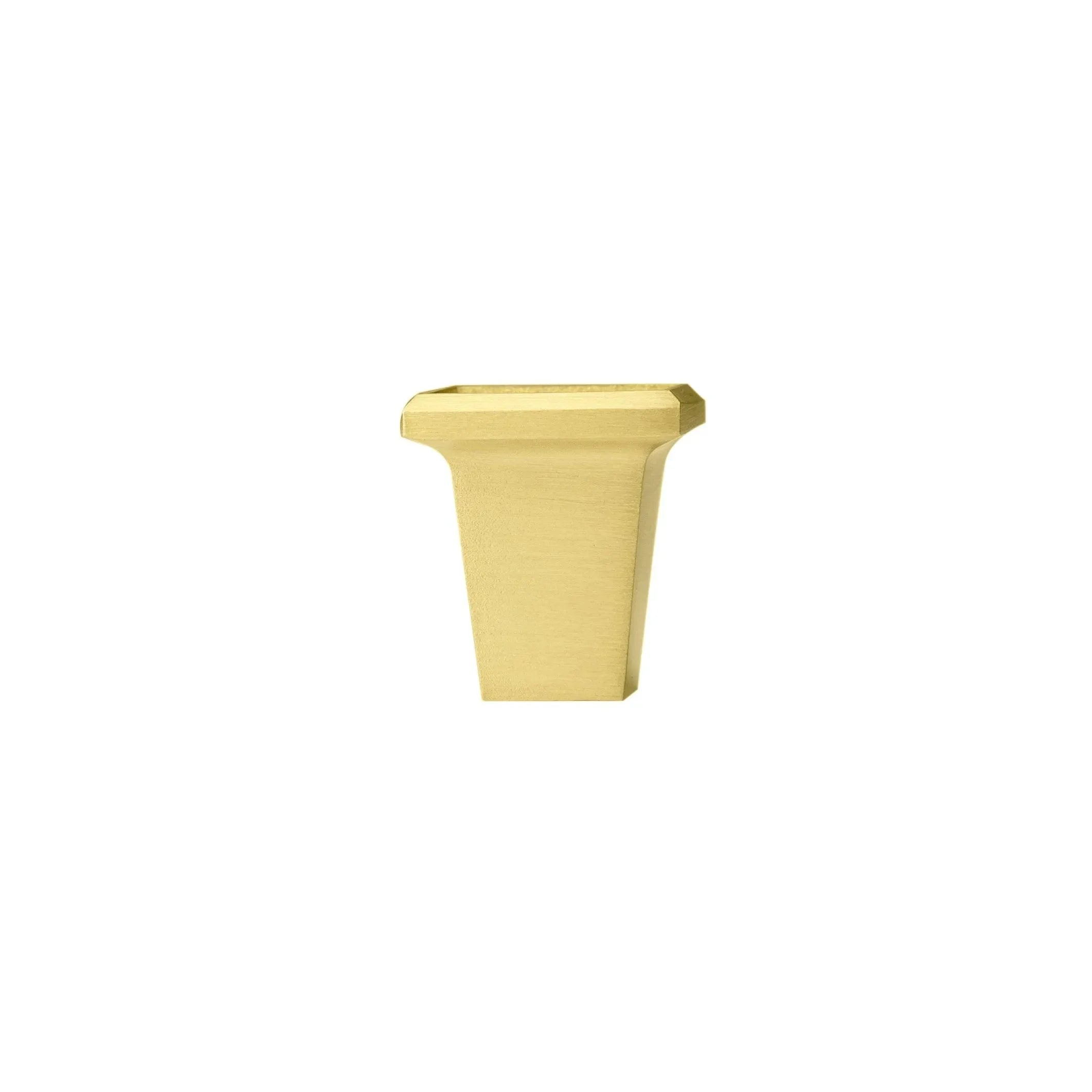 Brass small knob in gold finish by Mantara. ideal as a brass knob or jewel knob. B-0010