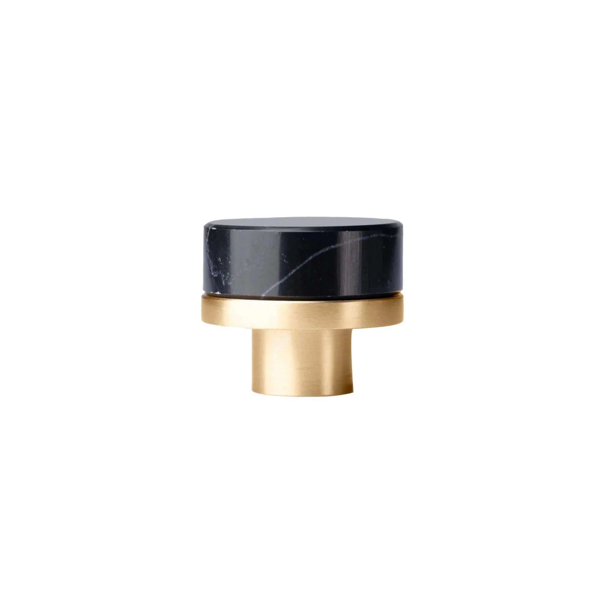 Marble and brass round knob in green finish by Mantara M-0003, Suitable for door knob, cabinet knob, Kitchen, Bathroom knob.