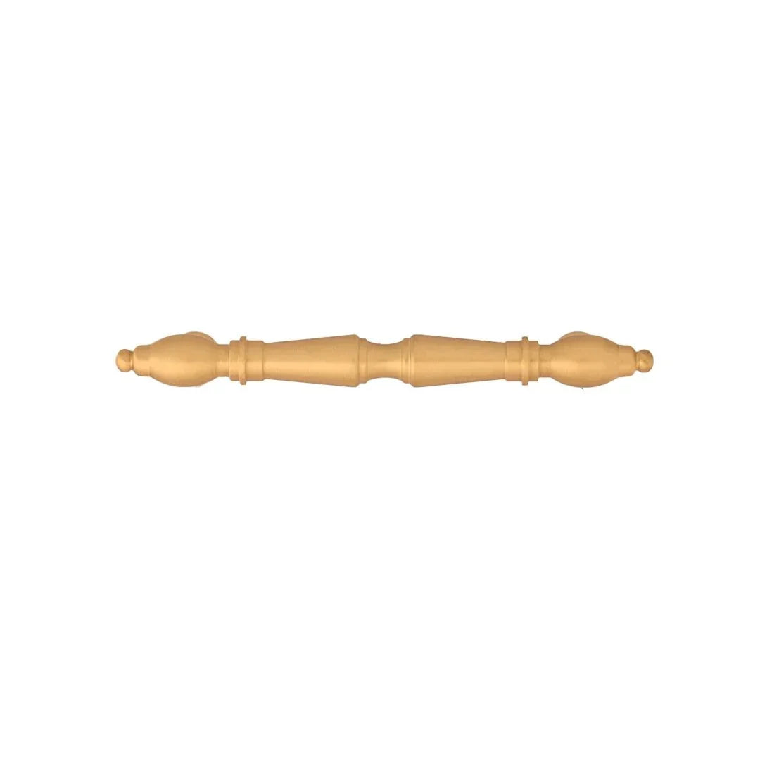 Door handle solid brass antique bronze finish by Mantara, model temple handle B-0123, bronze handle for pooja doors.