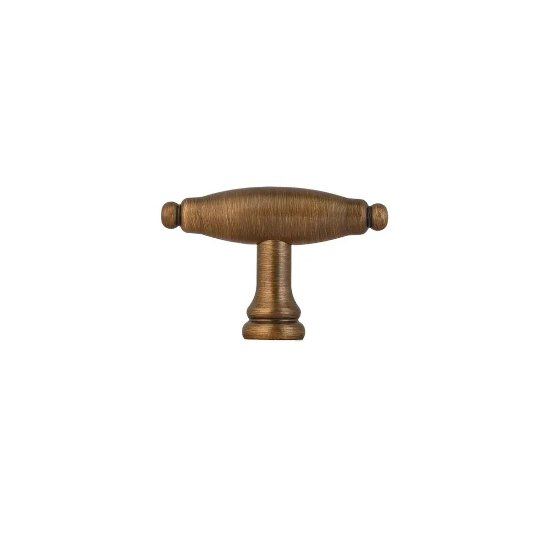 Door handle solid brass antique bronze finish by Mantara, model temple handle B-0123, bronze handle for pooja doors.