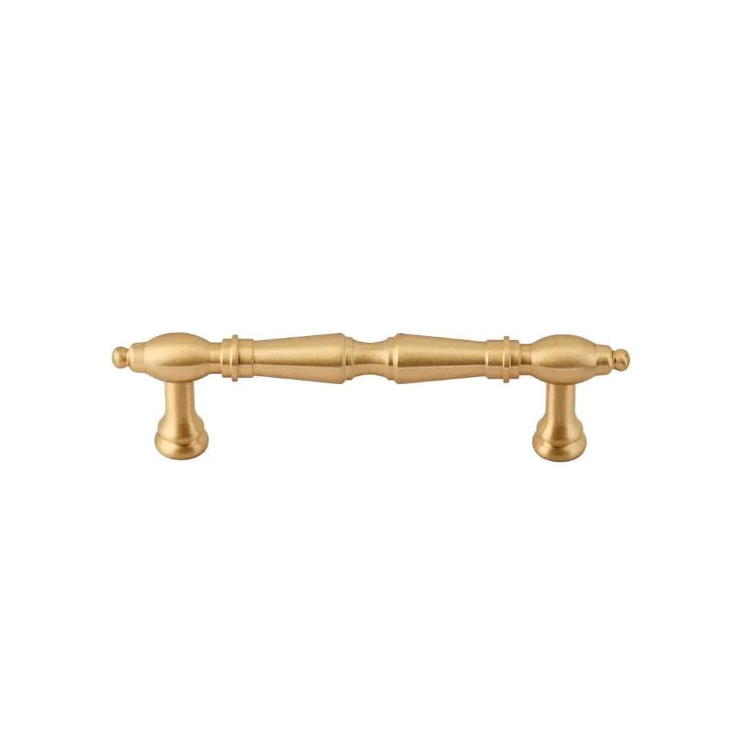 Door handle solid brass antique bronze finish by Mantara, model temple handle B-0123, bronze handle for pooja doors.