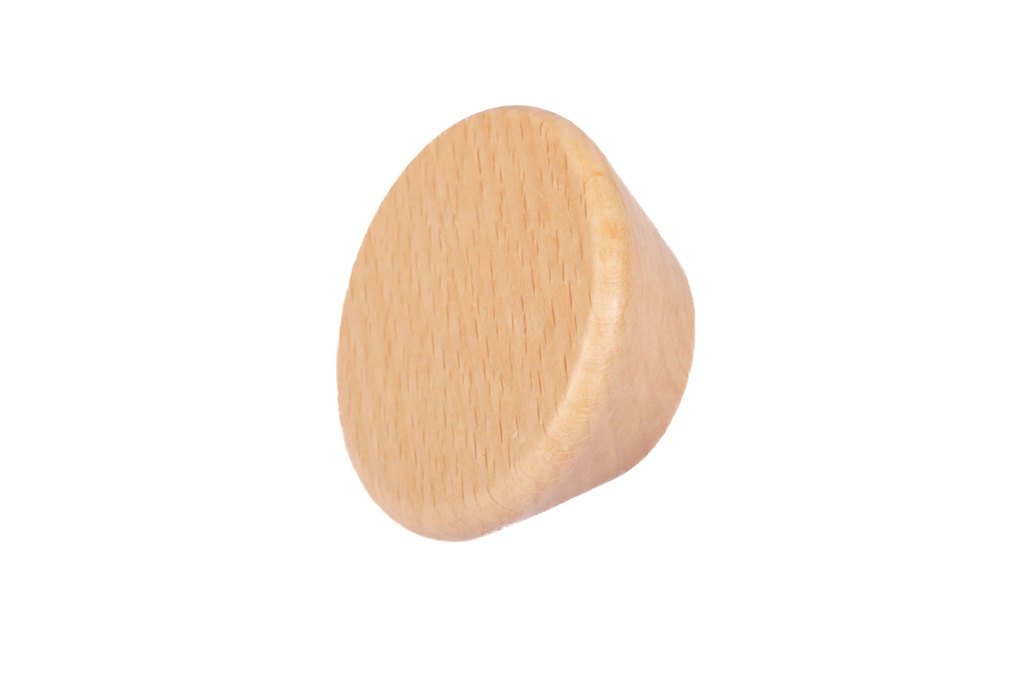 Mantara Briar Knob W-0037 is a modern wooden knob in beech finish, ideal for kitchen and dresser drawers.