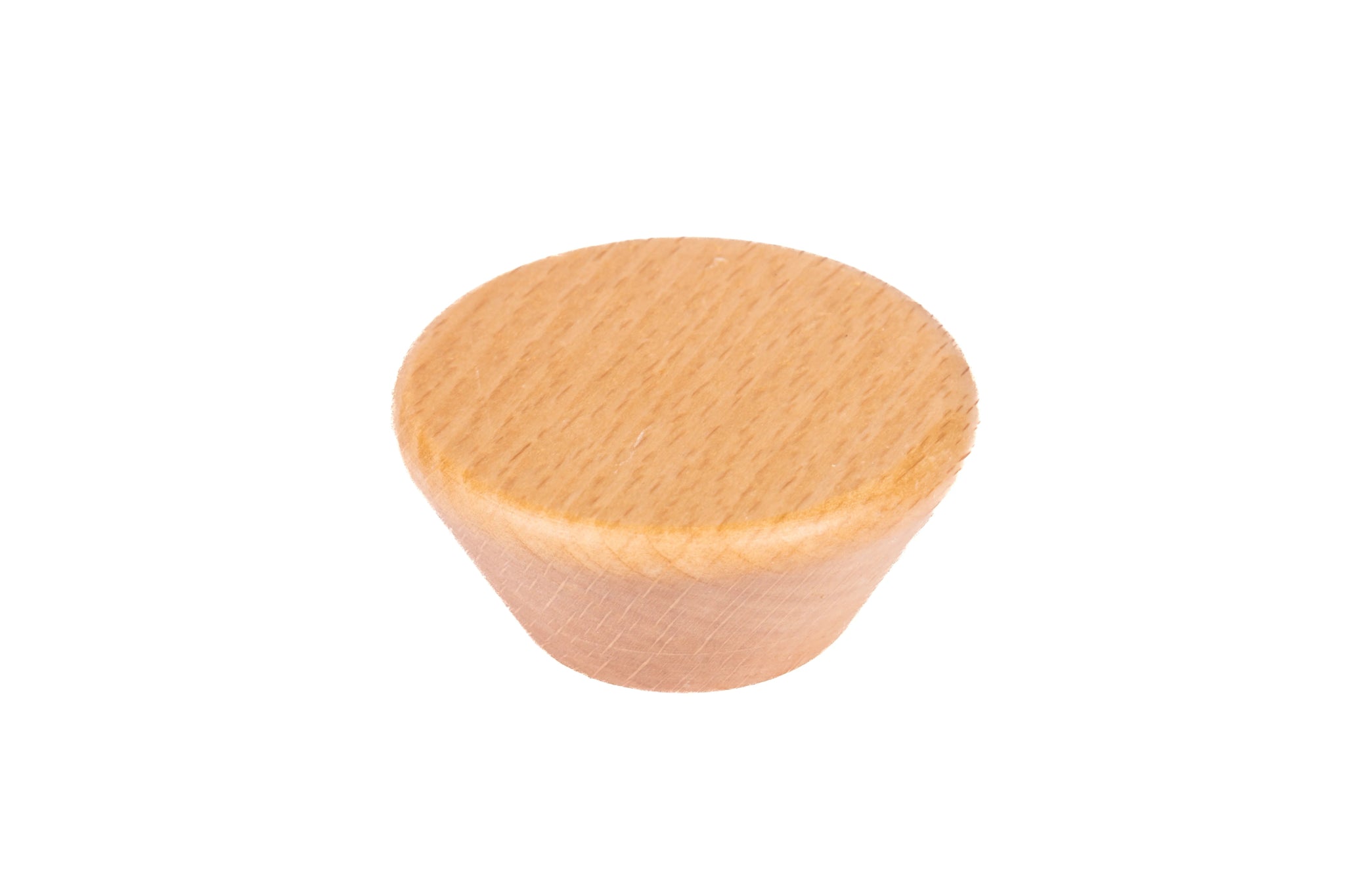 Mantara Briar Knob W-0037 is a modern wooden knob in beech finish, ideal for kitchen and dresser drawers.
