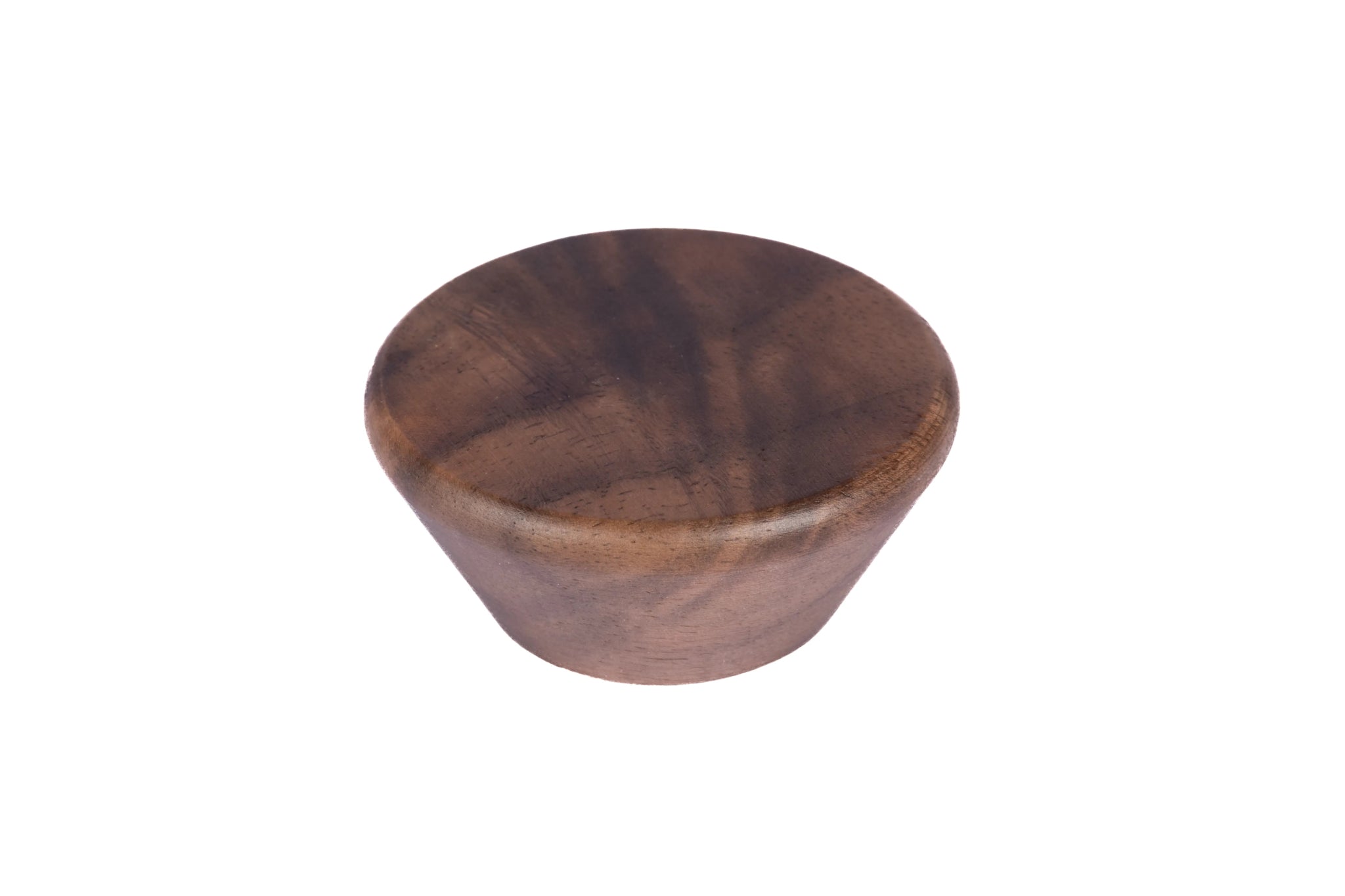 Mantara Briar Knob W-0037 is a modern wooden knob in walnut finish, ideal for kitchen and dresser drawers.