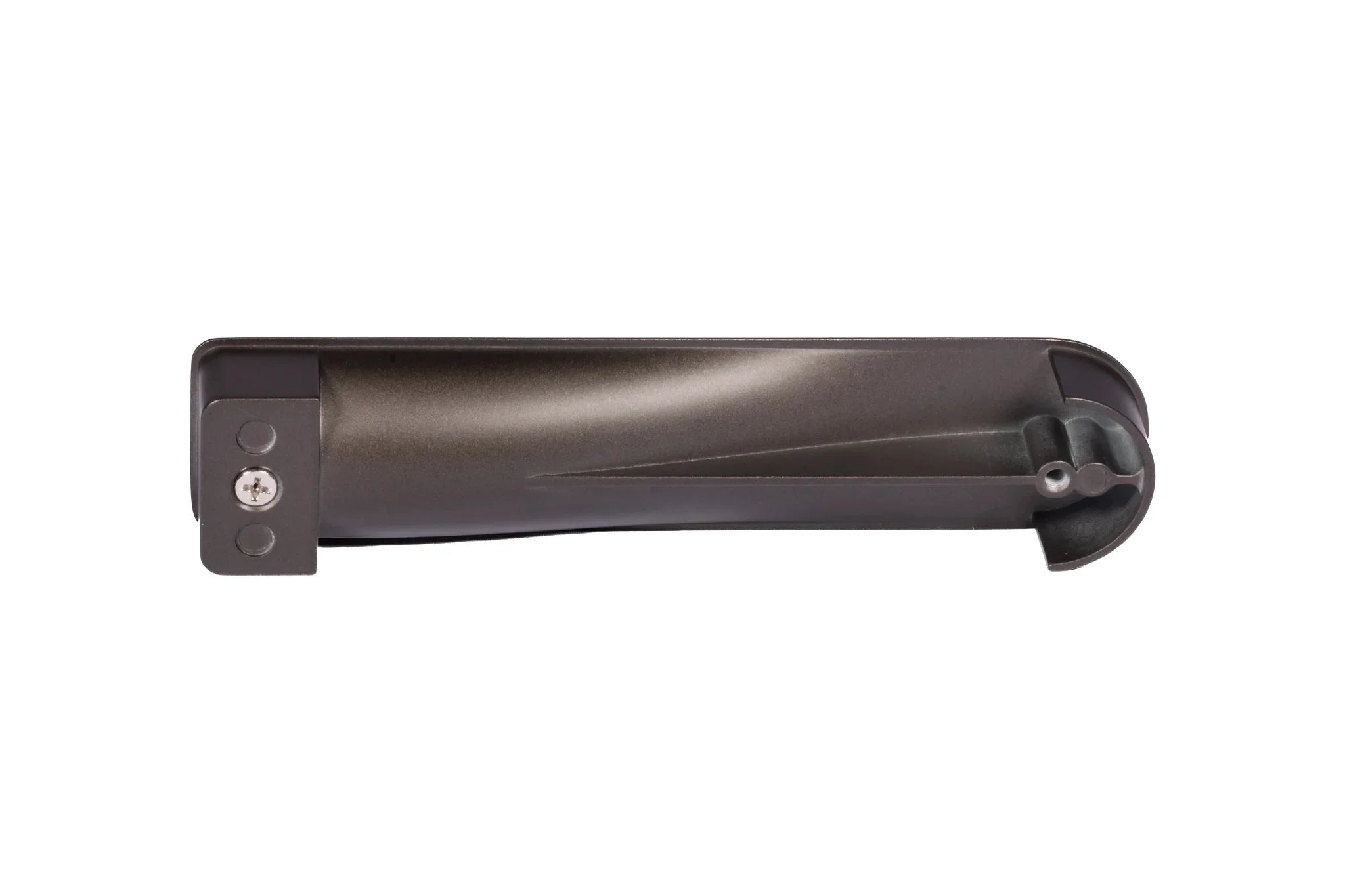 Mantara Bronel Handle Z-0033 is a modern zinc handle in brushed grey finish, ideal for kitchen and dresser drawers.
