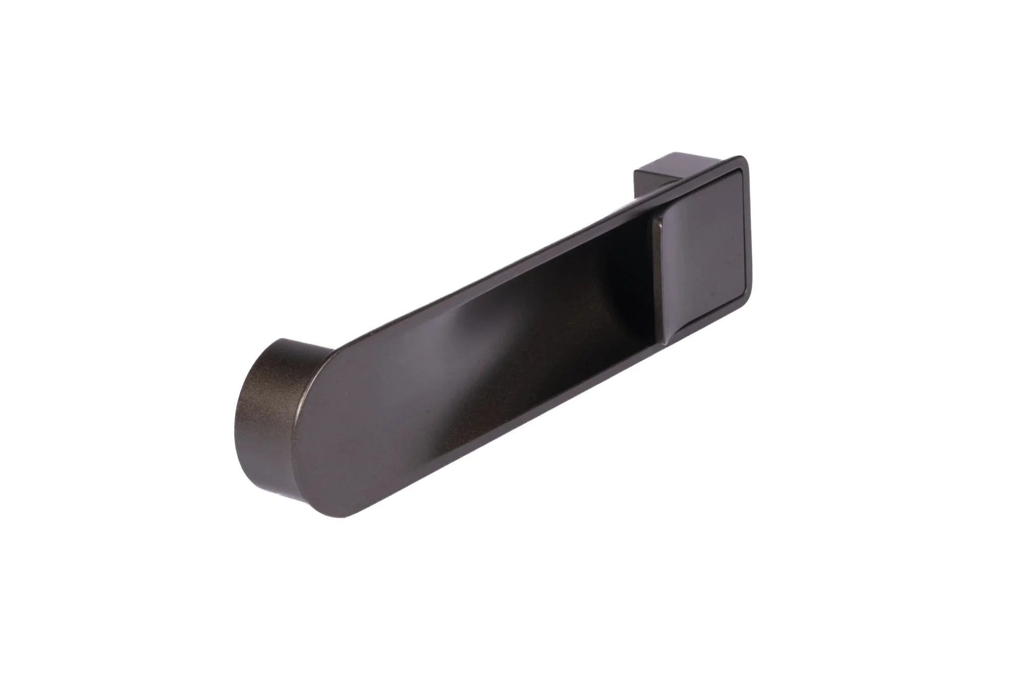 Mantara Bronel Handle Z-0033 is a modern zinc handle in brushed grey finish, ideal for kitchen and dresser drawers.