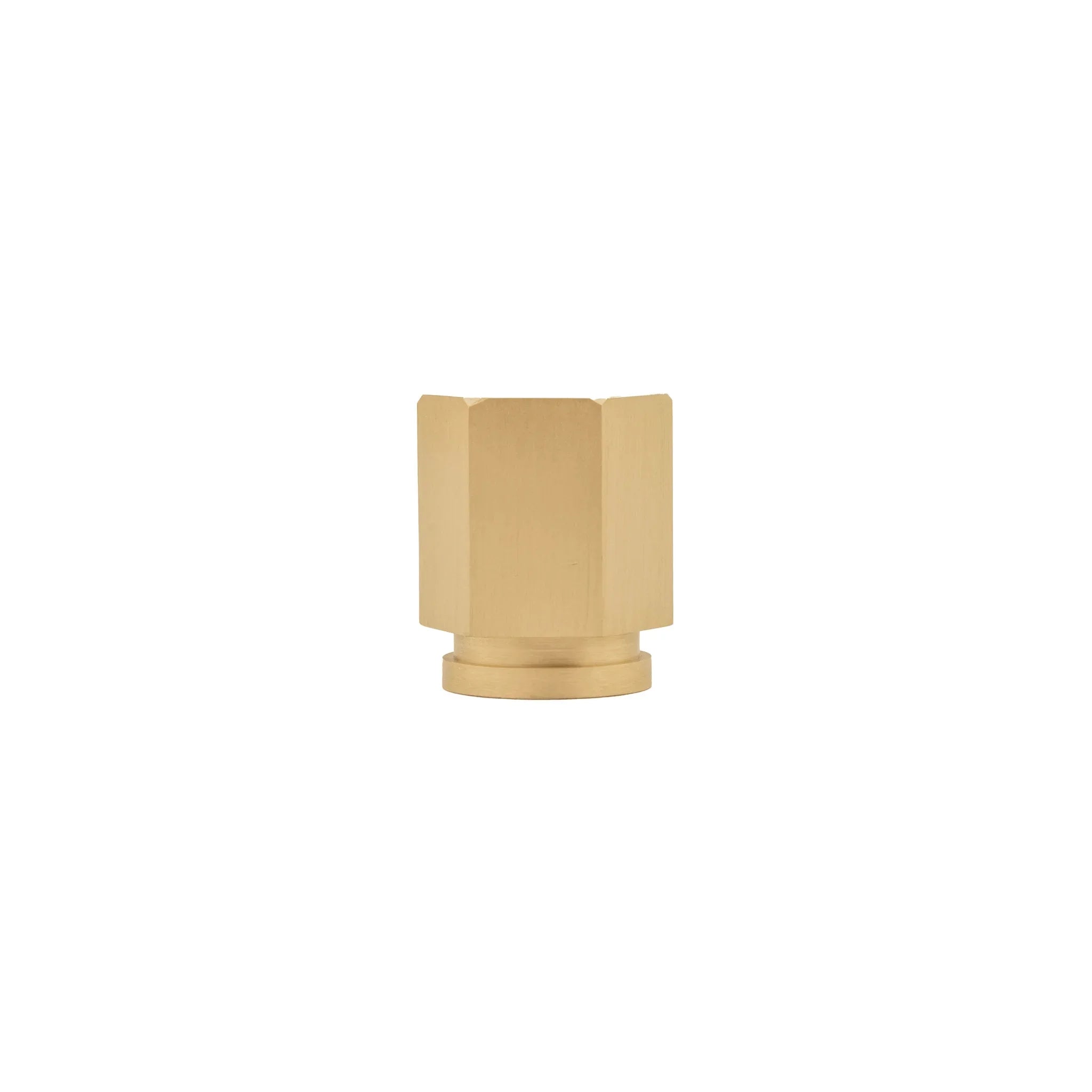 Mantara Brooklyn Handle B-0059 is a modern brushed brass knob and, ideal for cabinets, wardrobes, and kitchens.