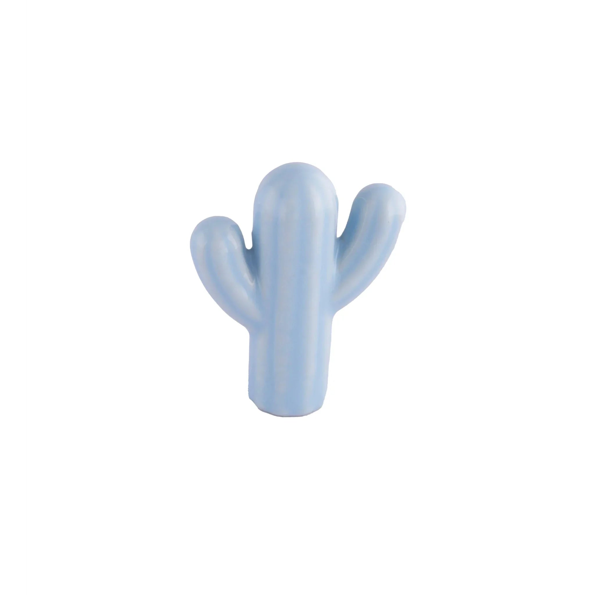 Cabinet knob, ceramic, pink/blue/green, Mantara, Cactus Knob,CR-0004 ceramic knobs, decorative knobs, kids room knobs.