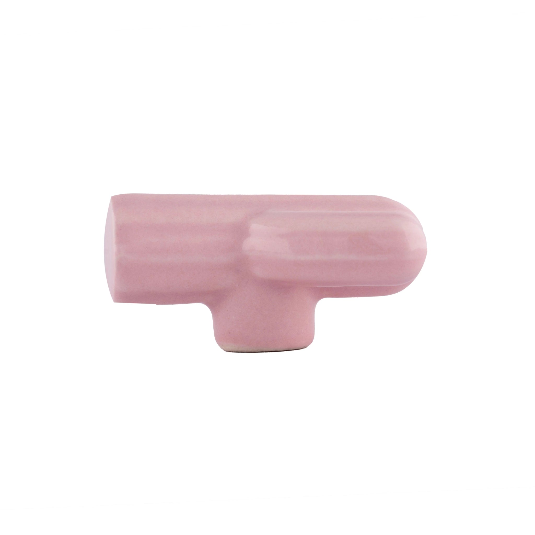 The Mantara CR-0004 Cactus Knob is a modern ceramic knob in pink with a polished finish, perfect for wardrobes, drawers, and cabinets.