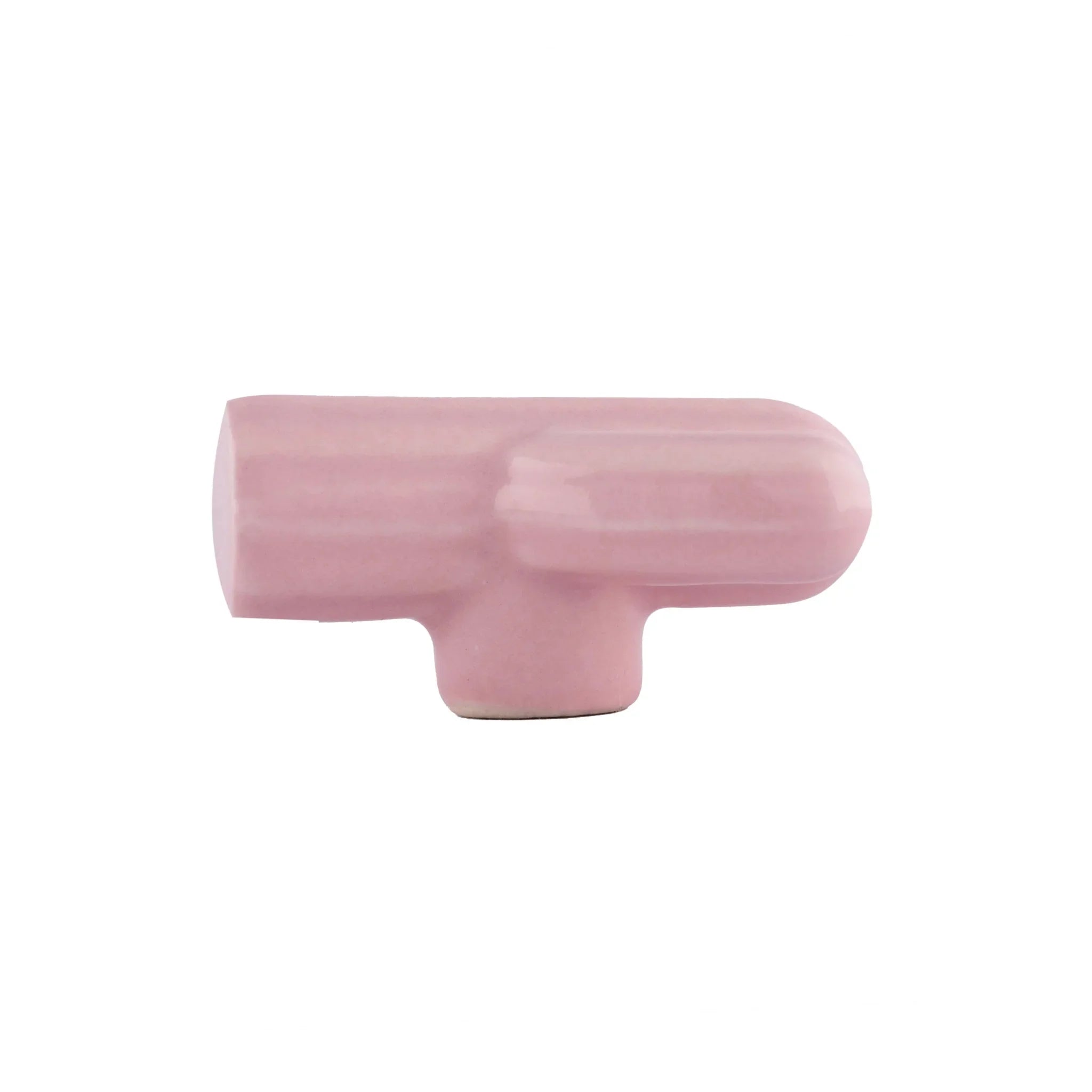 Cabinet knob, ceramic, pink/blue/green, Mantara, Cactus Knob,CR-0004 ceramic knobs, decorative knobs, kids room knobs.