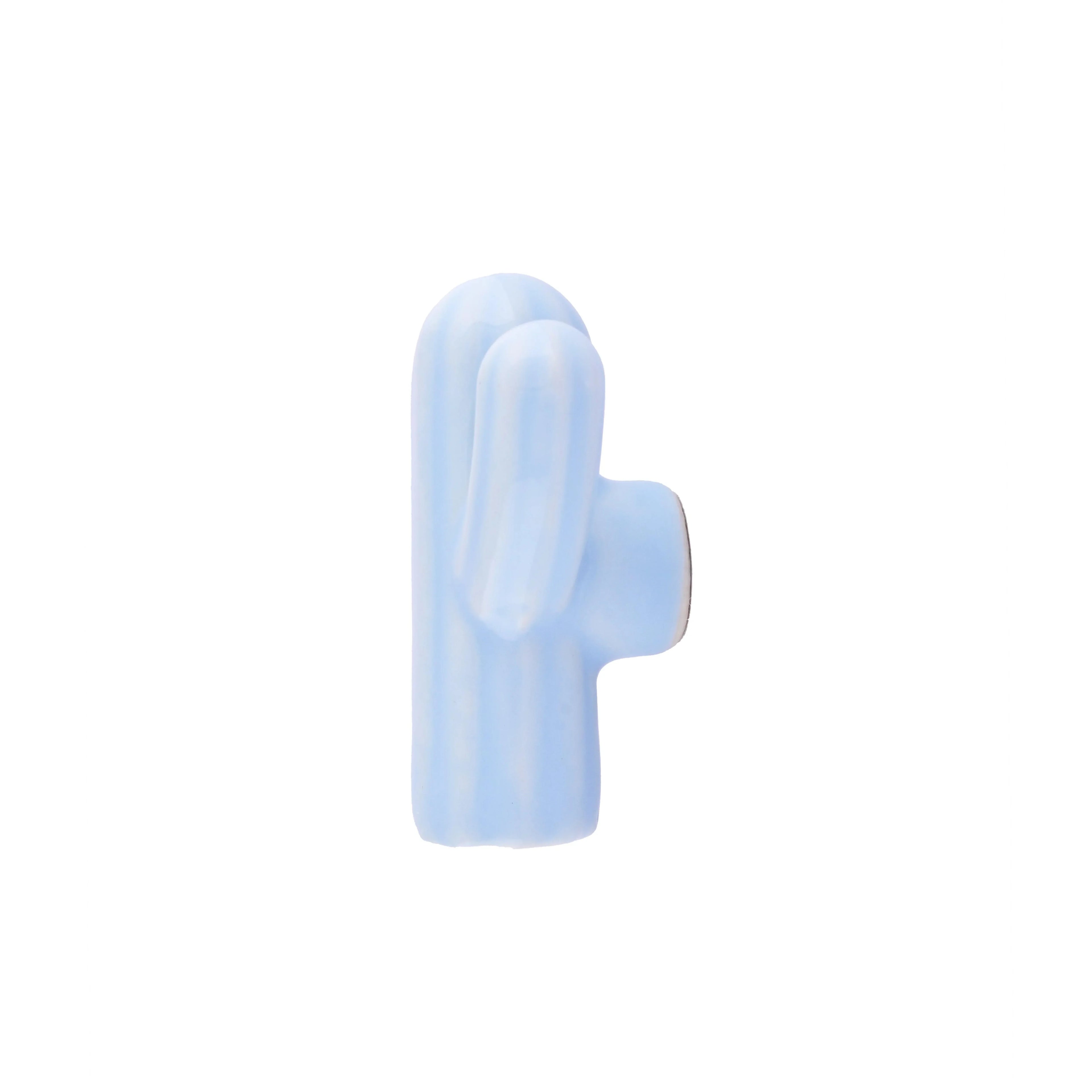 Cabinet knob, ceramic, pink/blue/green, Mantara, Cactus Knob,CR-0004 ceramic knobs, decorative knobs, kids room knobs.