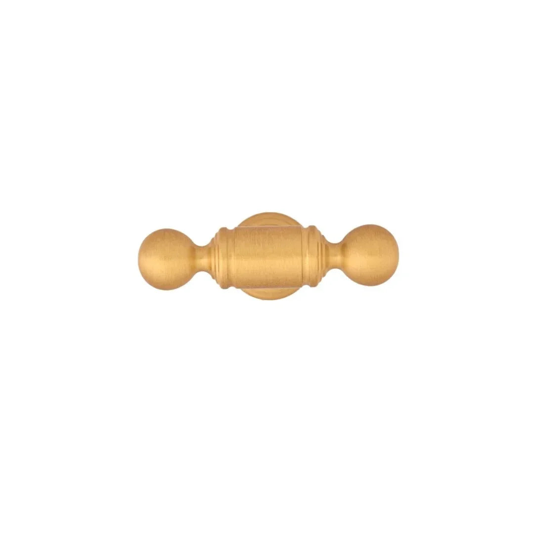 The Mantara B-0127 Caelum Handle is a modern brass handle in bronze and gold, perfect for kitchen drawers, cabinets, and furniture.
