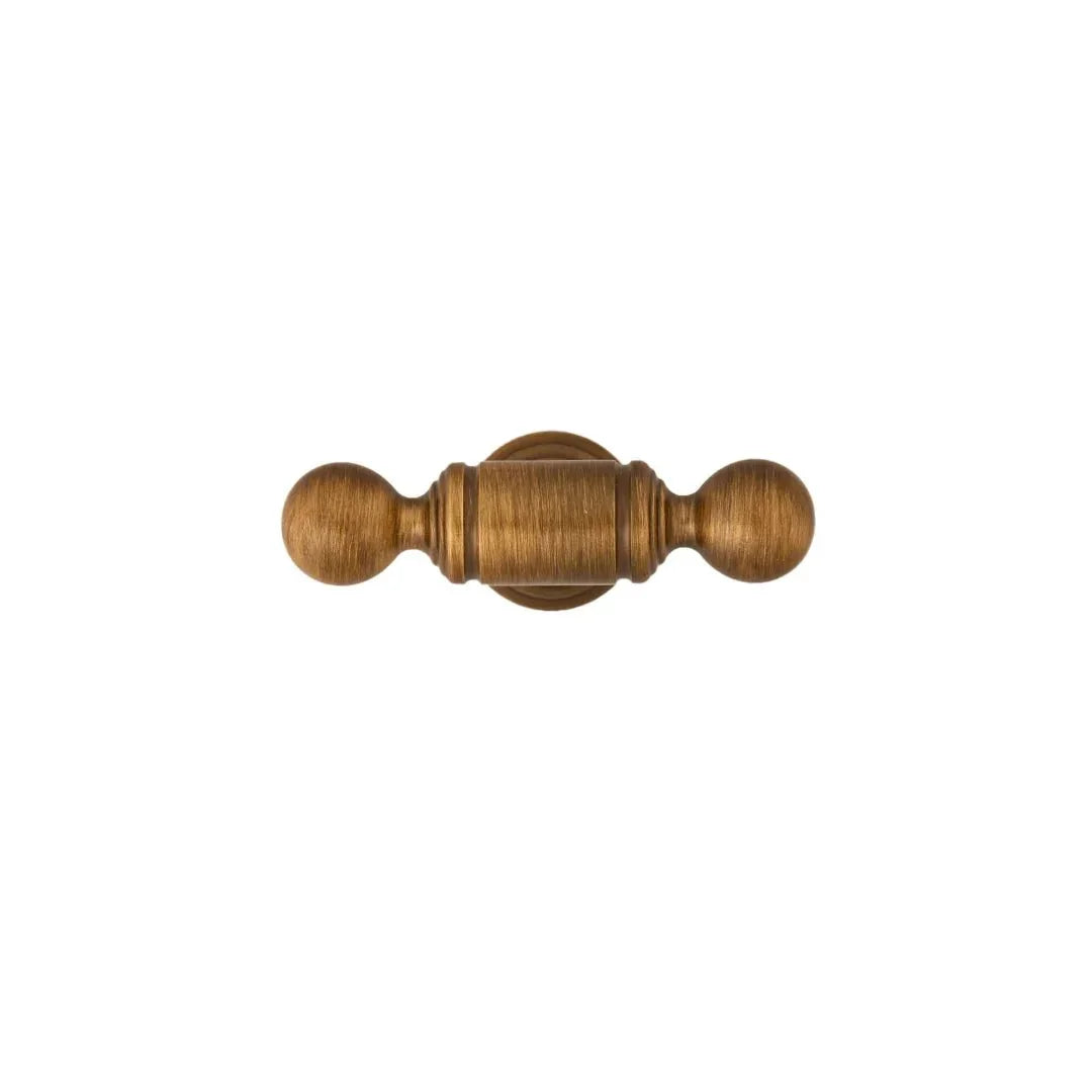 The Mantara B-0127 Caelum Handle is a modern brass handle in bronze and gold, perfect for kitchen drawers, cabinets, and furniture.