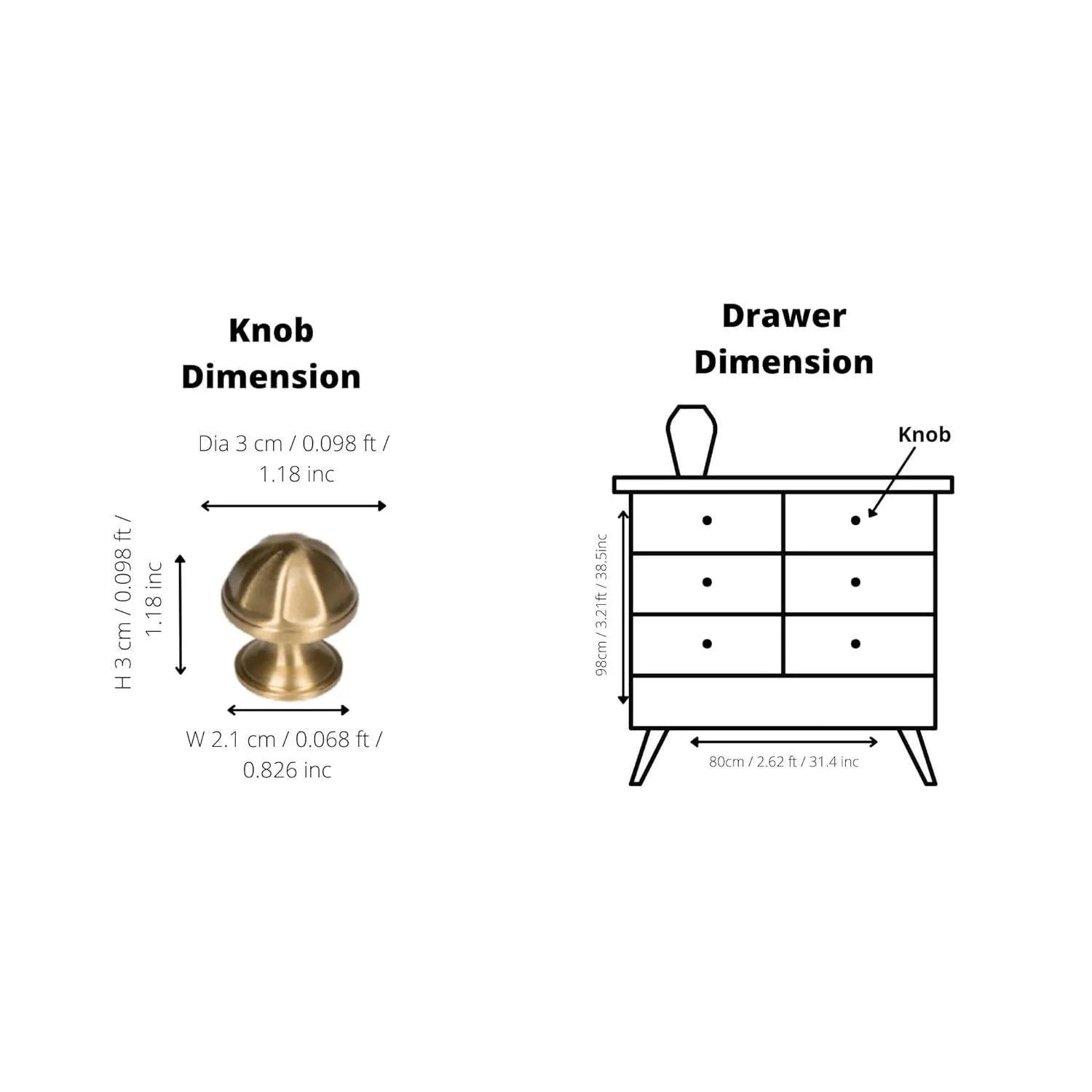 The Canopy Knob by Mantara (B-0105) is a brushed brass knob in gold, ideal for kitchens, cabinets, and furniture.