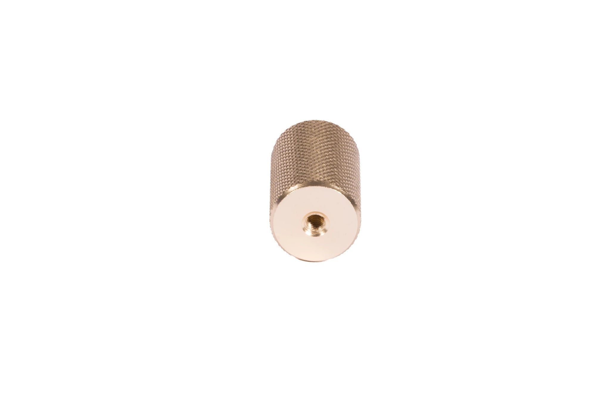 Caro knob AL-0018, gold aluminum, Dia17.2mm H28.2mm, brushed finish, for drawers & dressers by Mantara