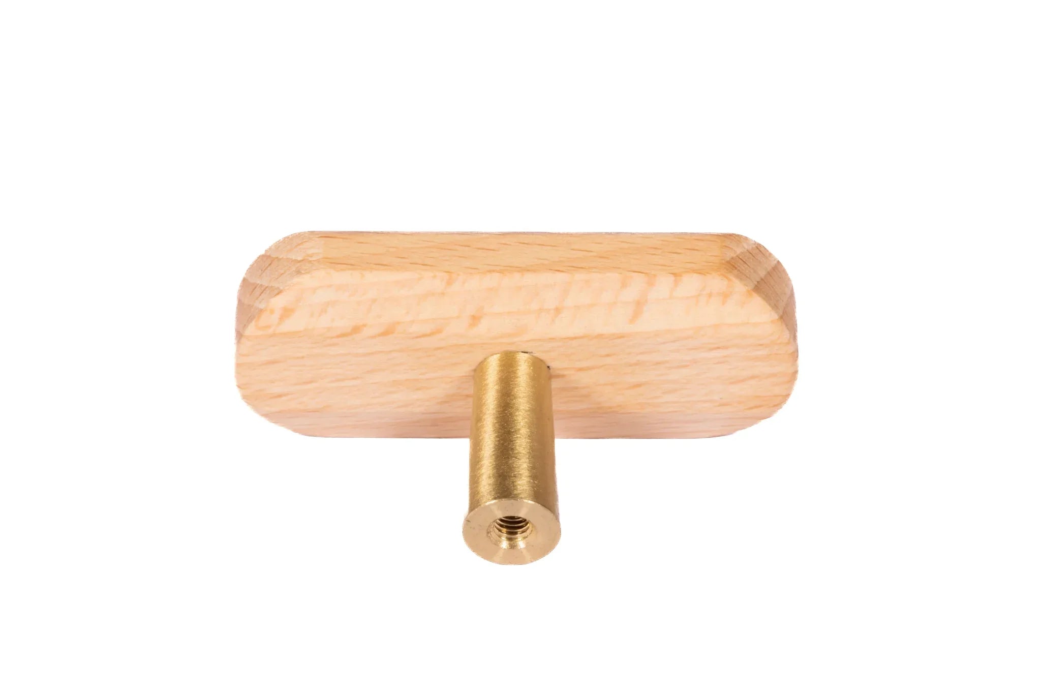 Mantara Cedric Handle W-0048 is a modern beech wood Tbar handle, ideal for kitchen drawers, dresser drawers.