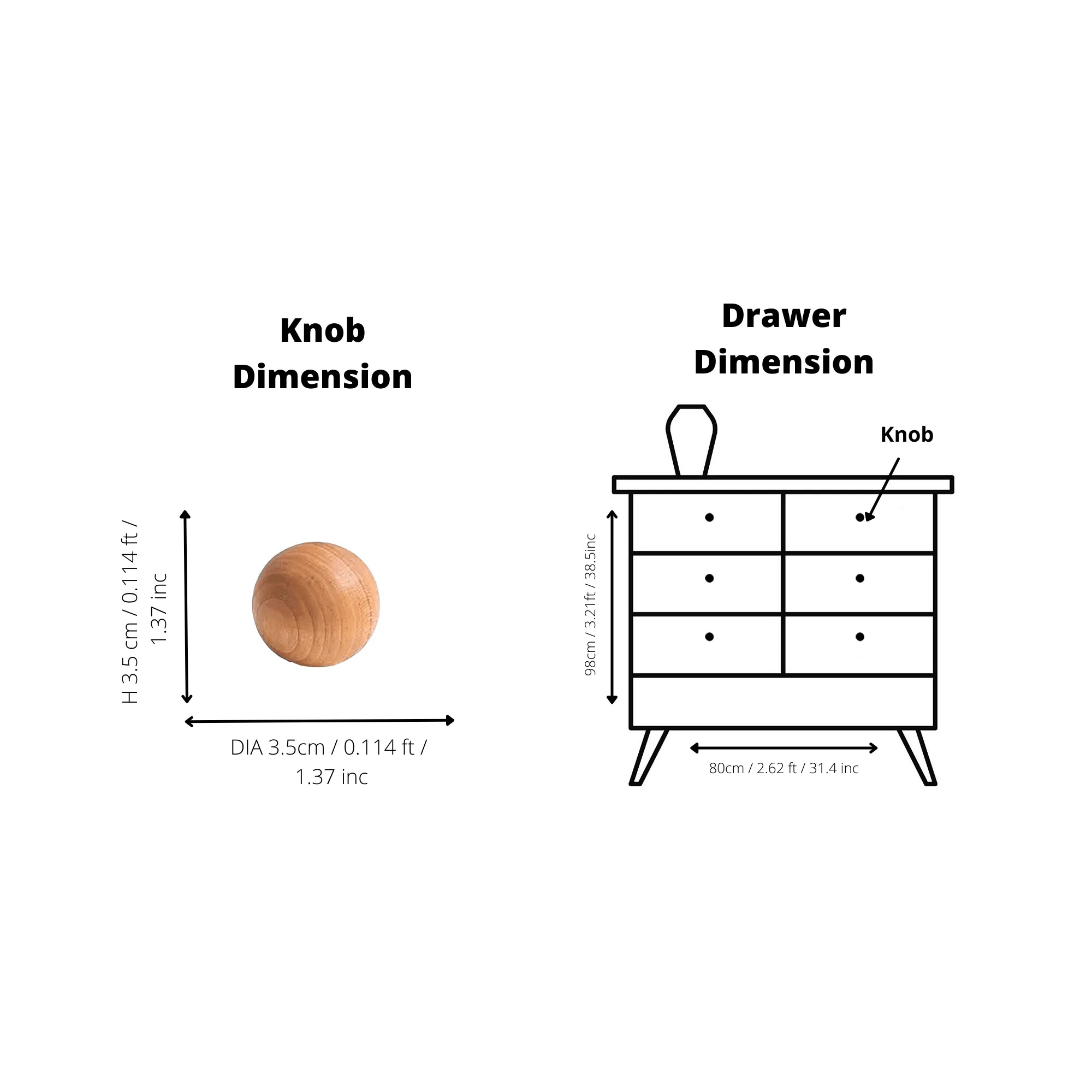 Mantara Celestial Dome Knob W-0022 is a modern wooden knob in cherry finish, ideal for drawers, cabinets, and kitchen use.
