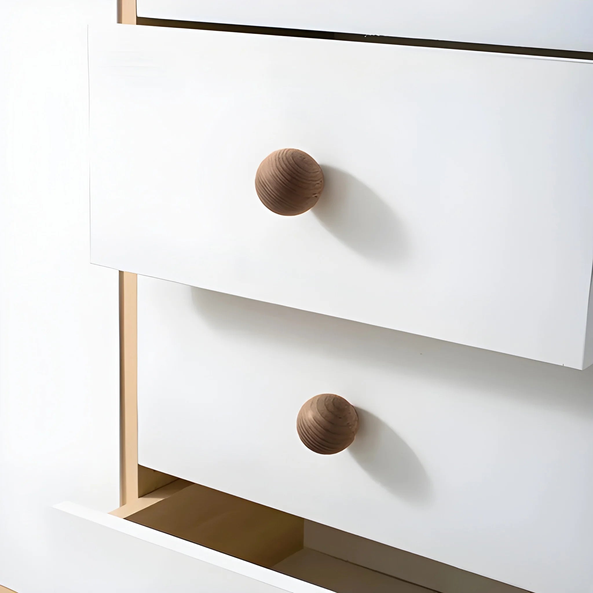 Mantara Celestial Dome Knob W-0022 is a modern wooden knob in brushed brown ideal for drawers, cabinets, and kitchen use.
