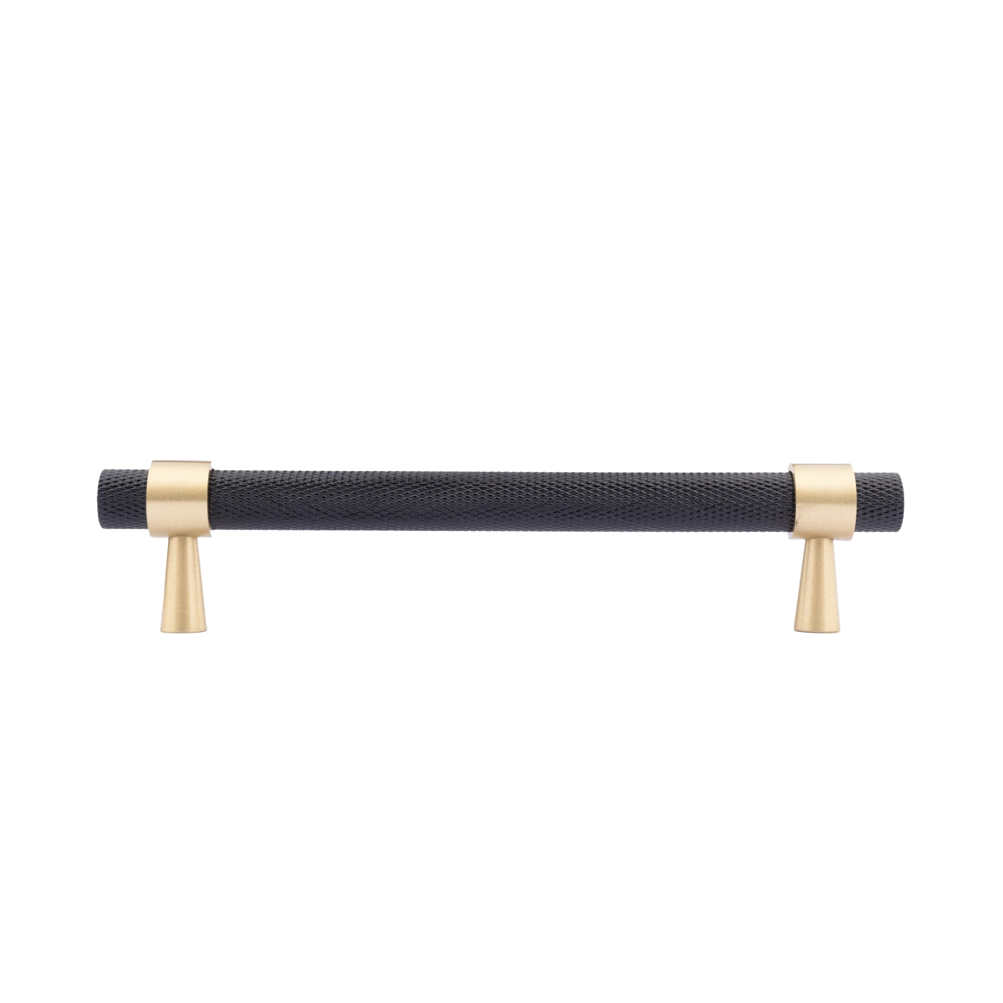 B-0064 Cleo T-Bar handle in brushed brass, sizes 50mm, 130mm, 160mm, 190mm & 224mm, for kitchen cabinets, wardrobes, and drawers by Mantara.