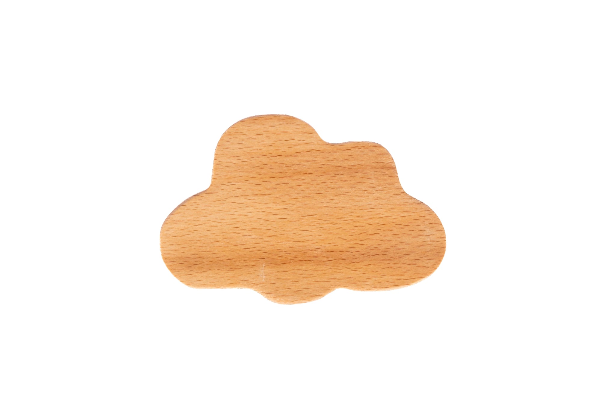 Mantara Cloud Hook W-0046 is a modern beech wood knob, ideal for kitchen drawers, dresser drawers.