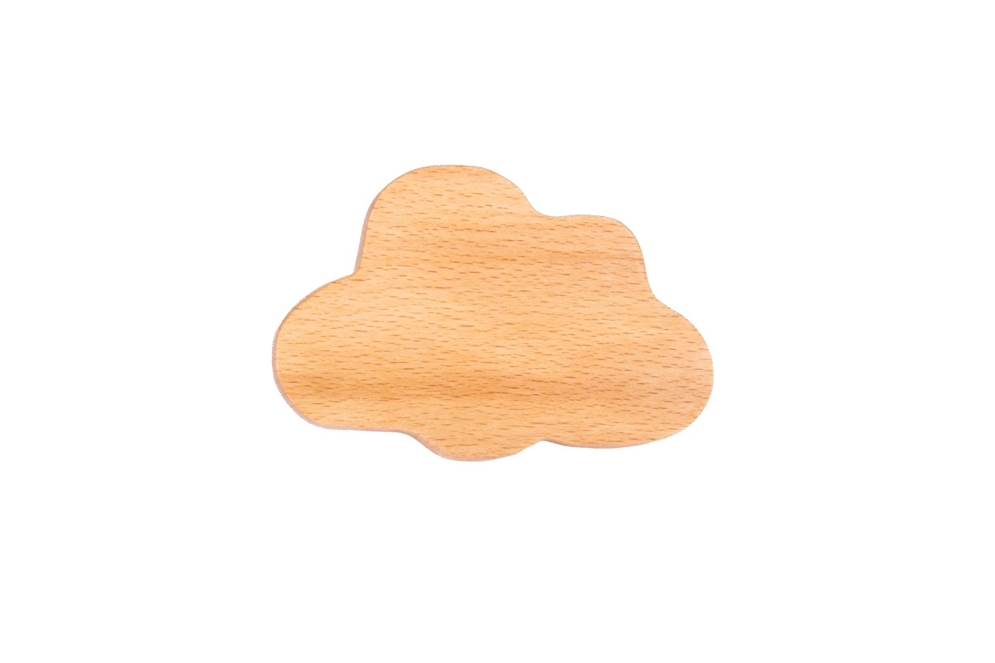 Mantara Cloud Hook W-0046 is a modern beech wood knob, ideal for kitchen drawers, dresser drawers.
